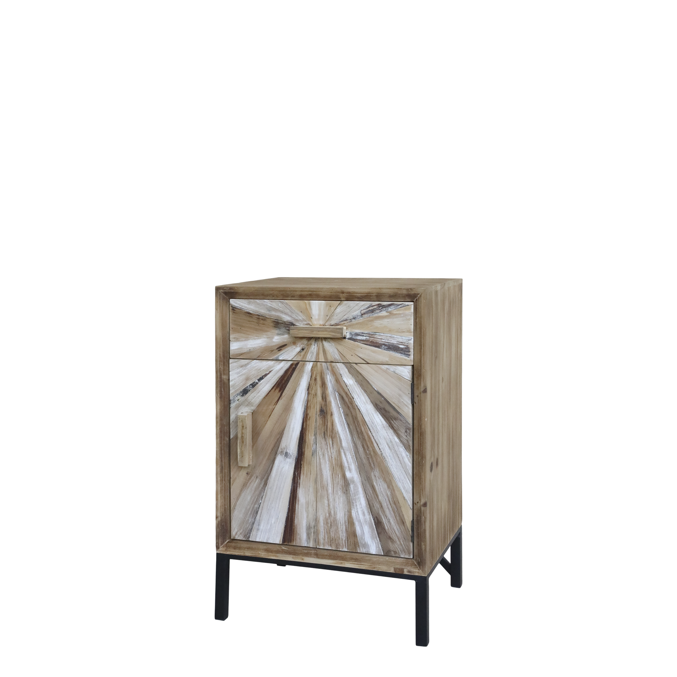 Cabinet w. 1 door & drawer H65.5/L40/W34.5 cm nature