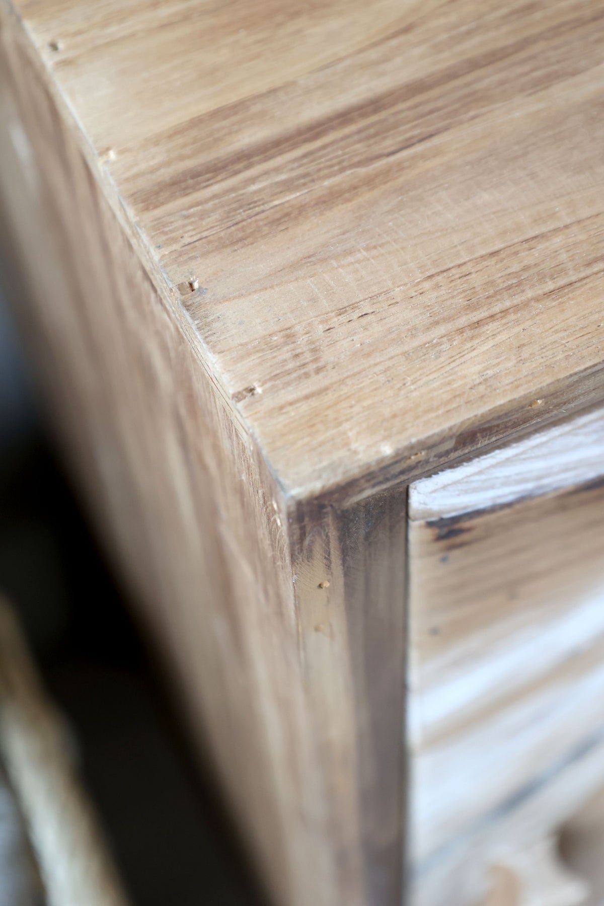 Schrank mit 1 Tür und Schublade, 40x34,5 cm, natur