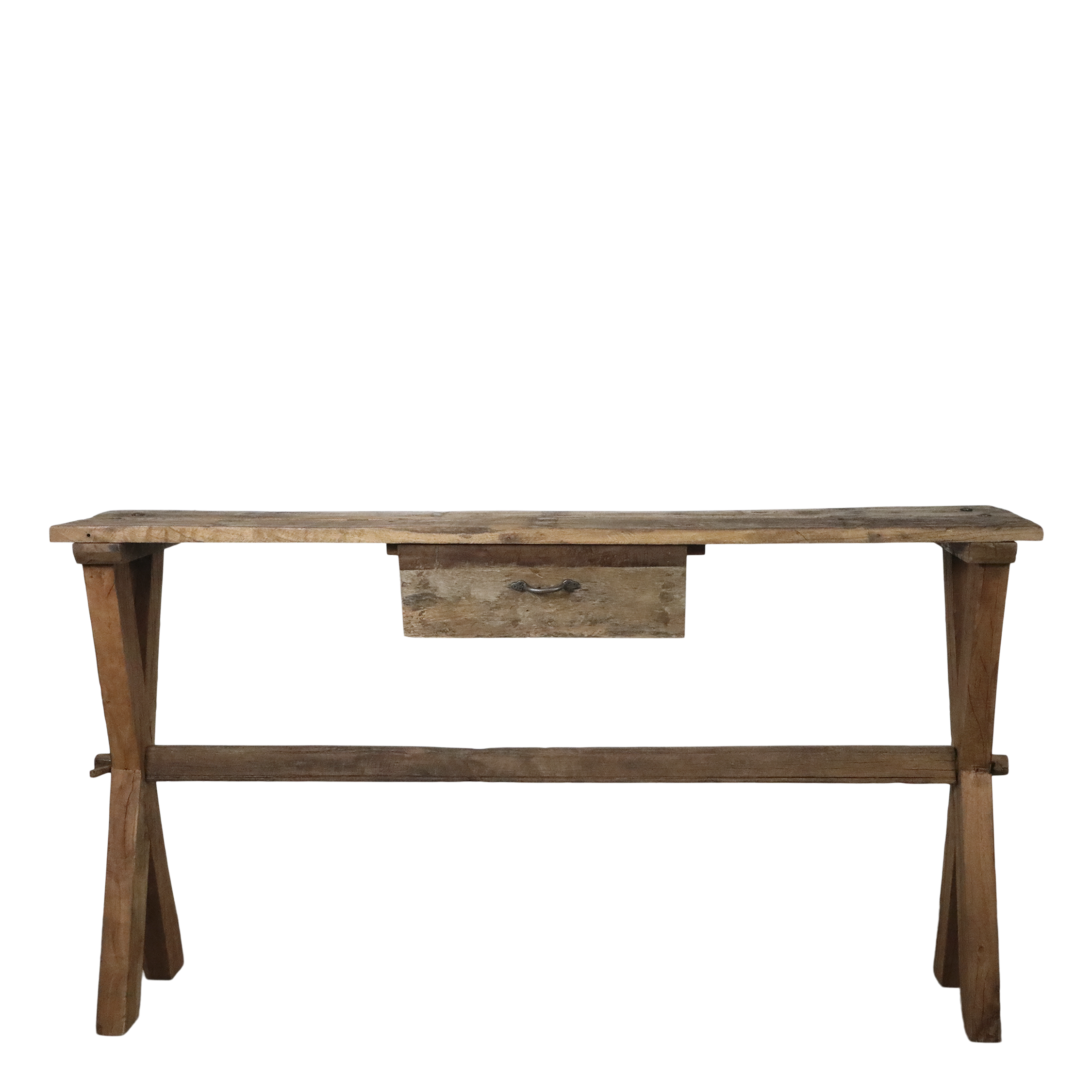 Grimaud Tisch mit Schublade, Recyclingholz, 152 cm lang