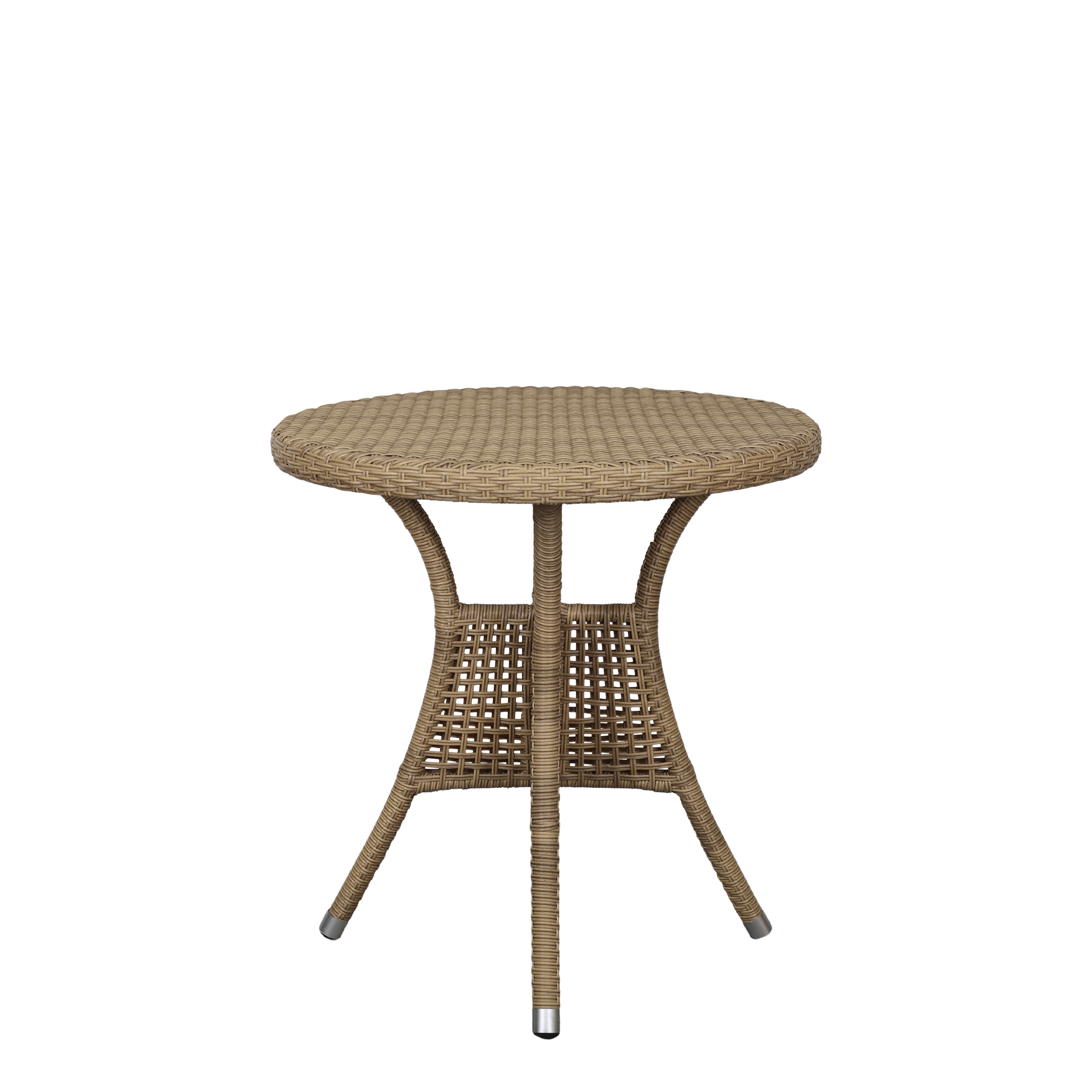 Bistrotisch rund natur geflochten 74 cm hoch
