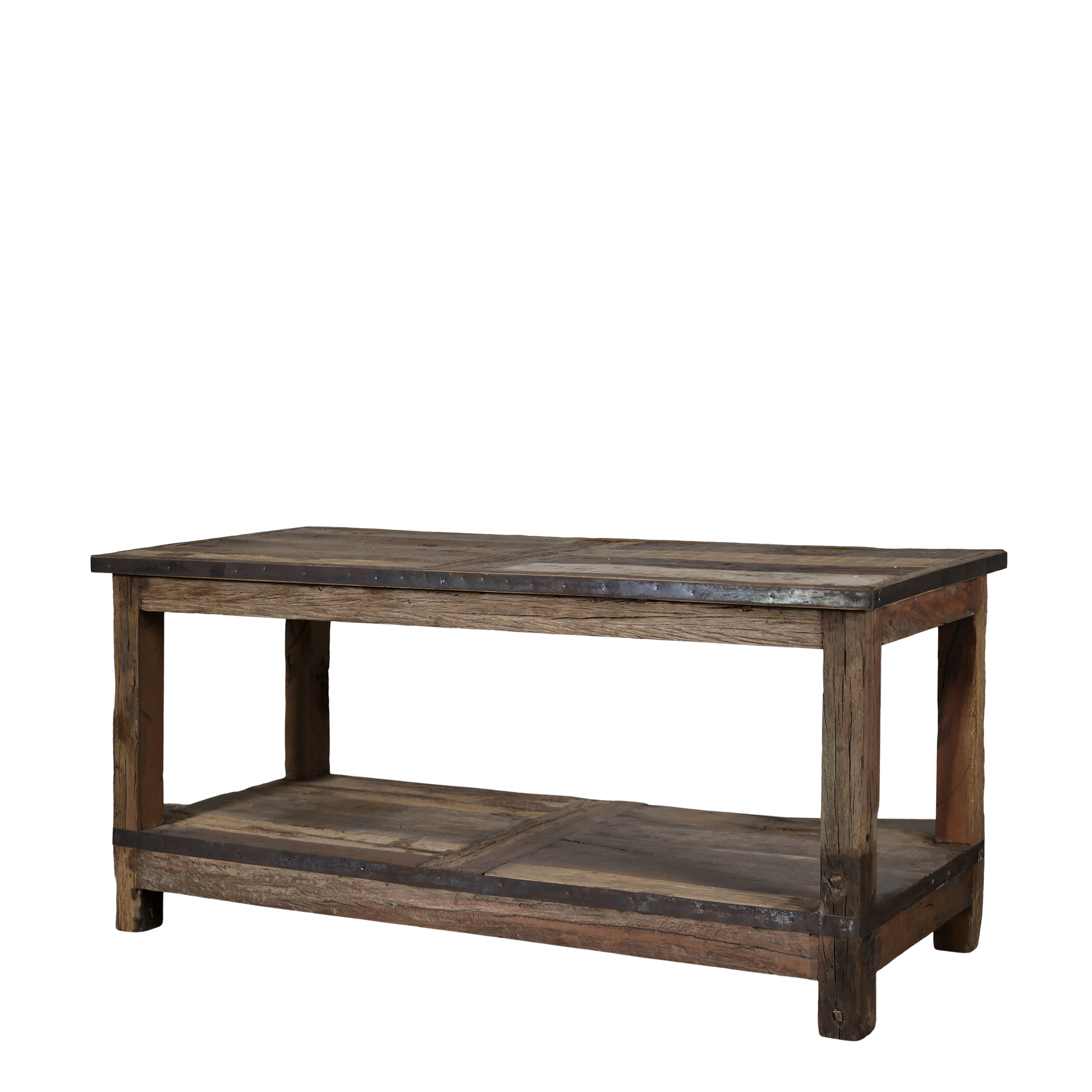 Grimaud Table w. shelf H56/L123/B49 cm nature