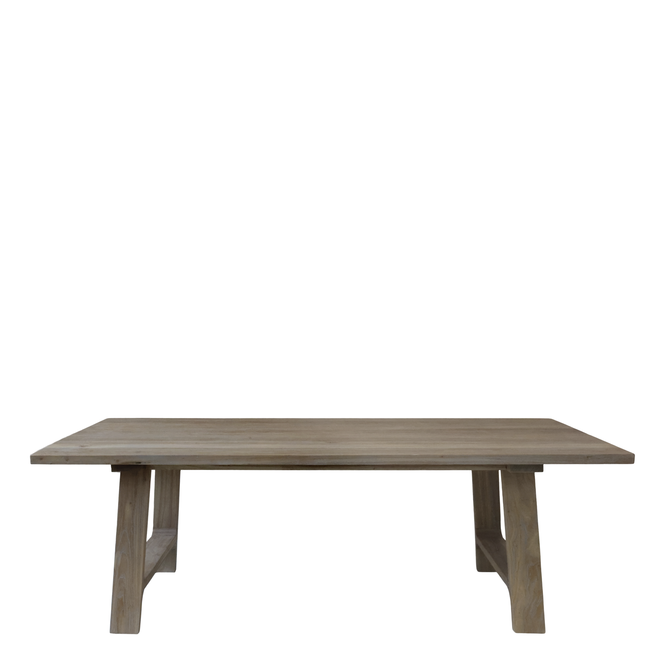 Esstisch aus Recyclingholz in Natur, 200 cm lang