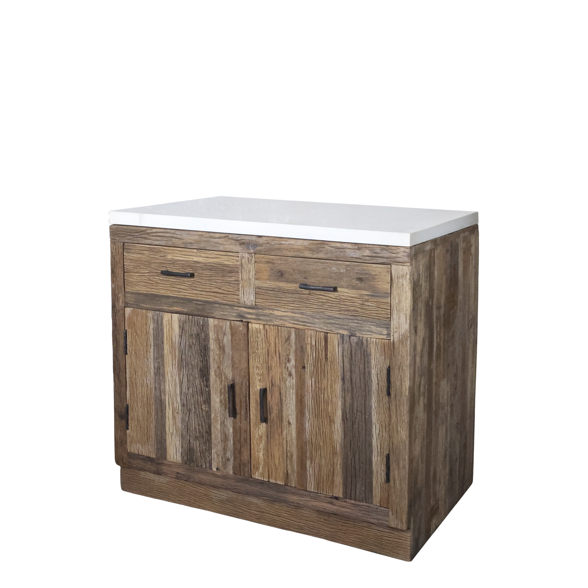 Grimaud Schrank mit Marmorplatte, 95 cm lang, natur