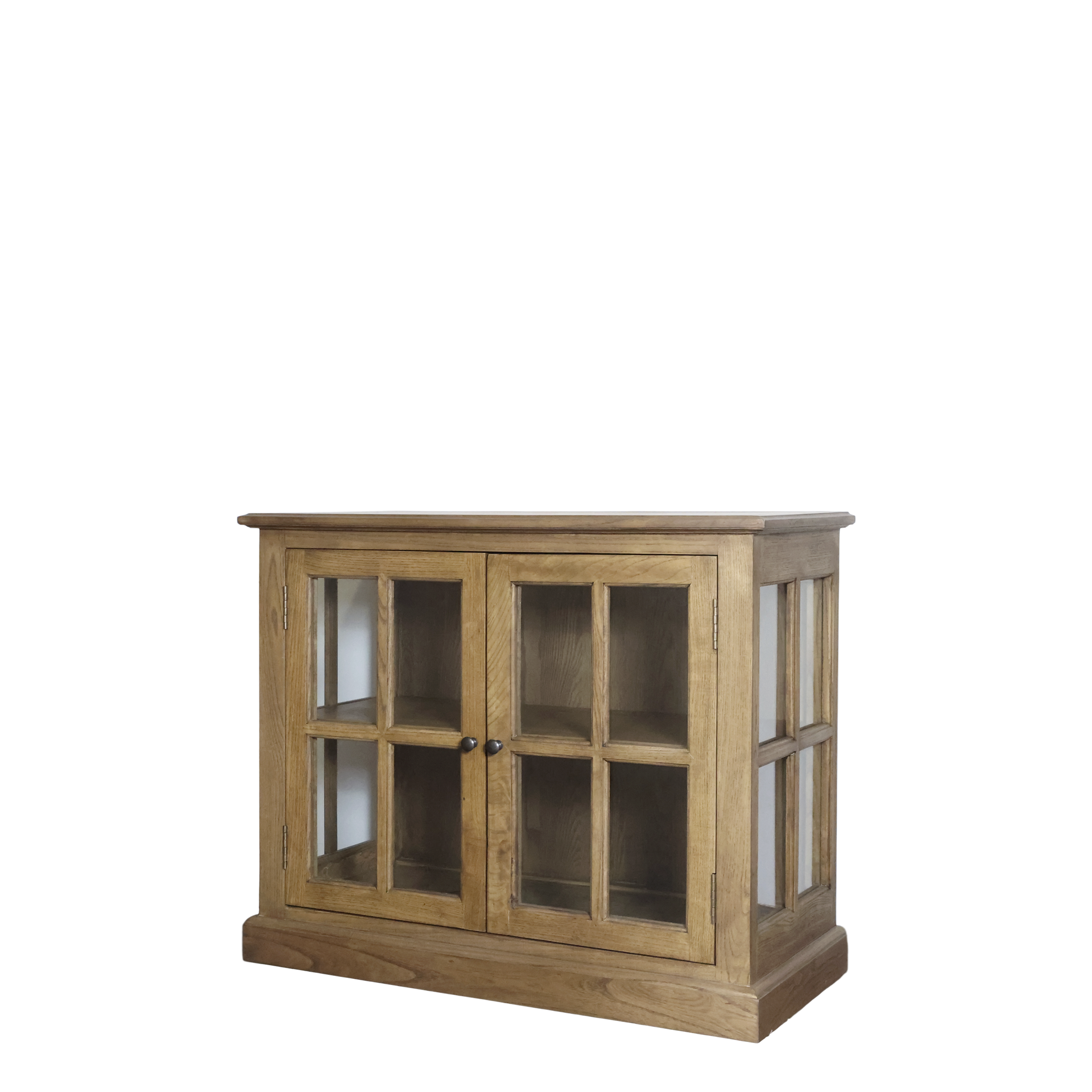 Marseille Display Cabinet w. 2 doors & shelves H80/L95/W45 cm nature