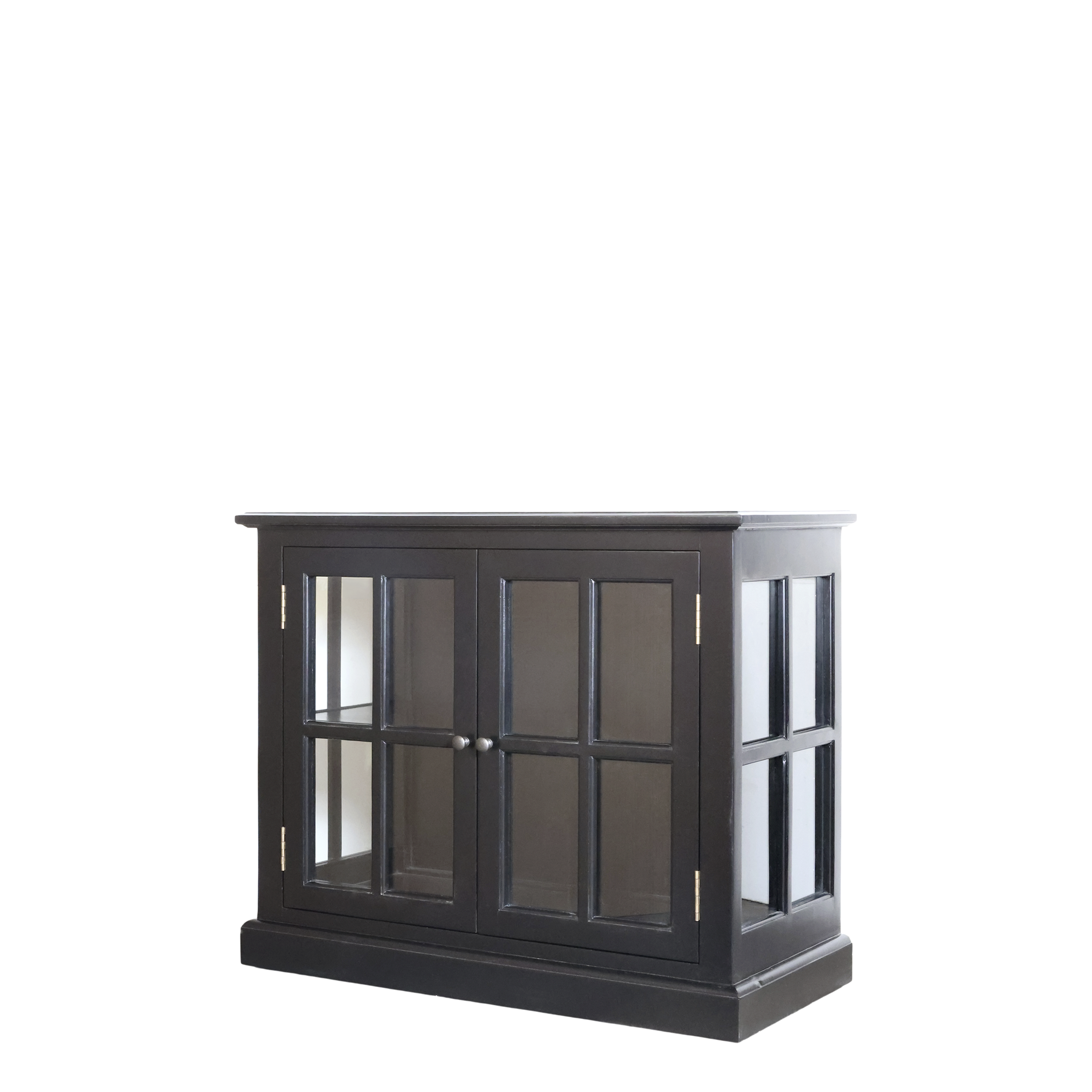 Marseille Display Cabinet w. 2 doors & shelves H80/L95/W45 cm black