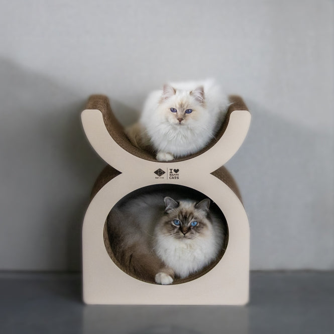 D&D Kratzplayground Faye dreiteilig - braun/beige