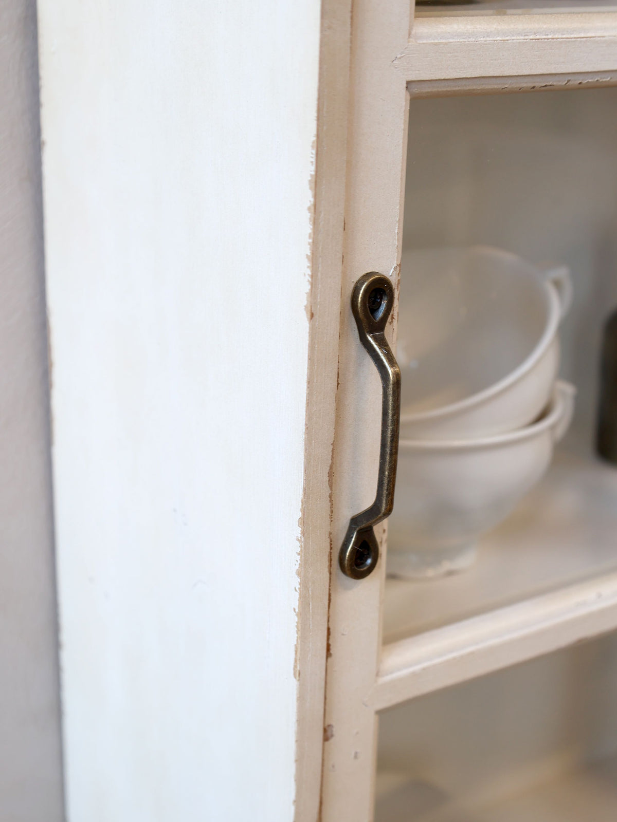 Wandschrank mit Schwebetür aus Tannenholz, 70 cm hoch