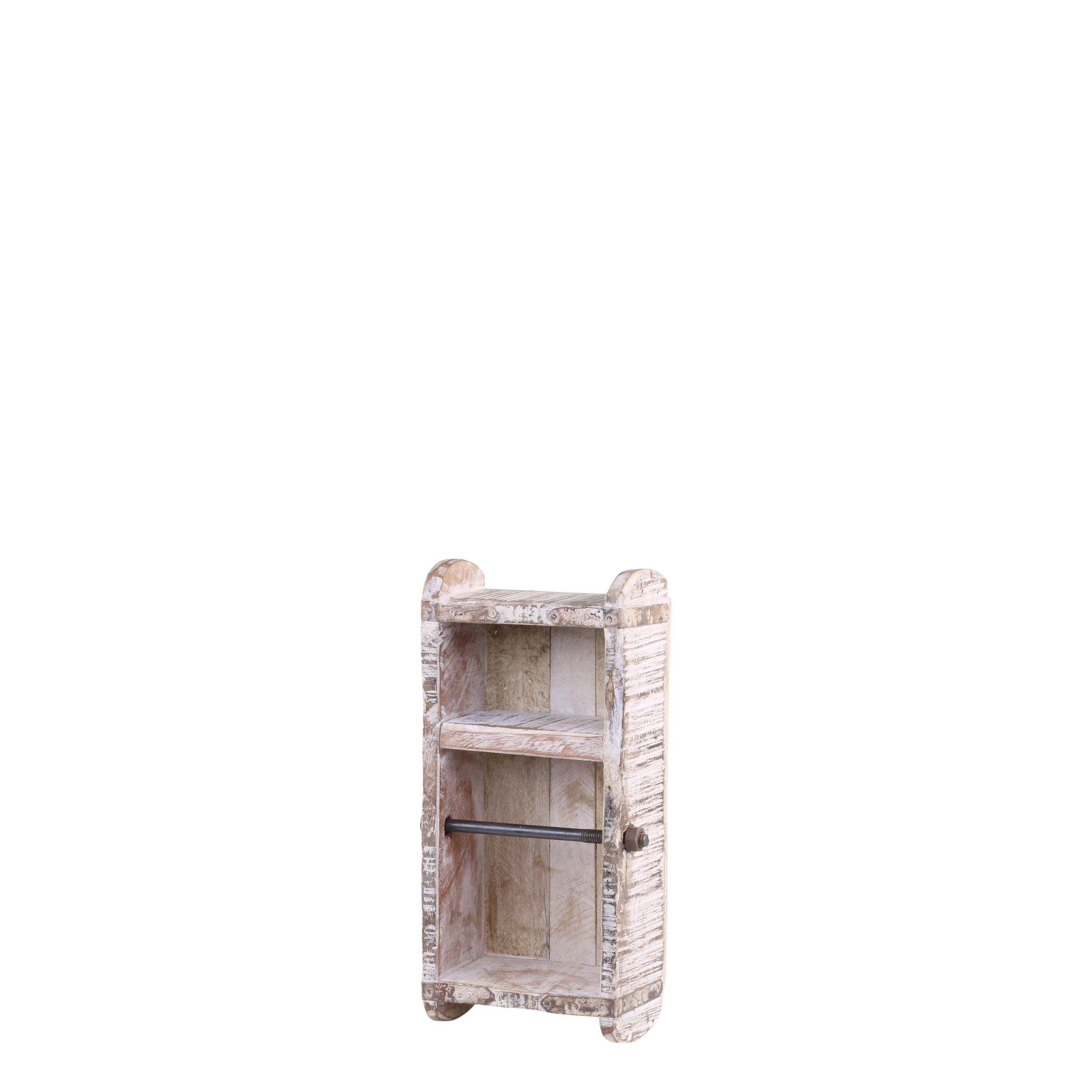Grimaud Toilet Roll Holder of brick mould H30/L15/W10 cm antique white