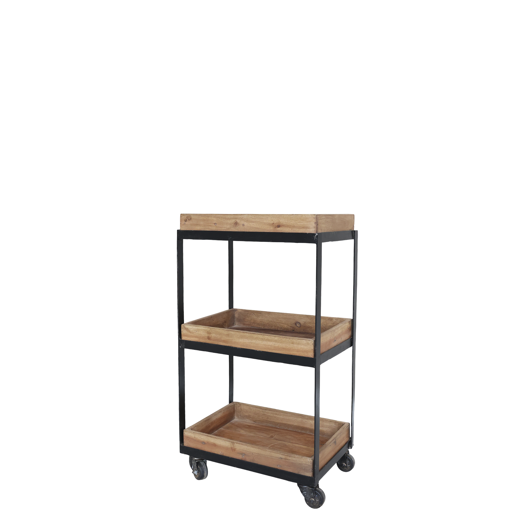 Grimaud Shelving Unit on wheels H72/L39/W28 cm nature