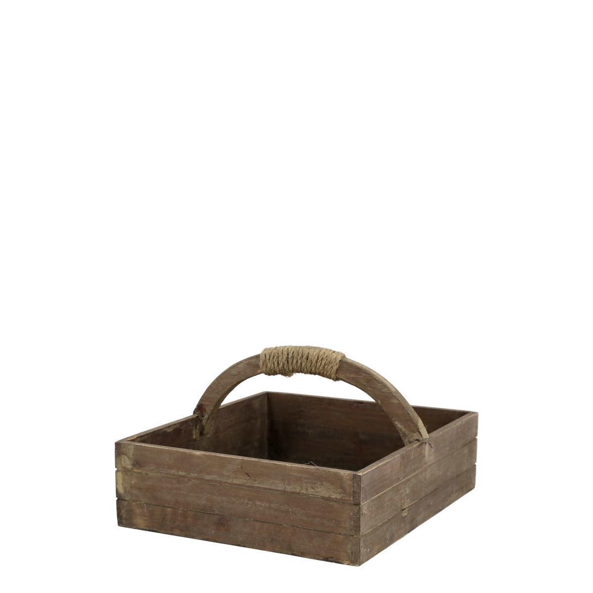 Aufbewahrungskasten mit Handgriff und 2 Kisten, Kiefernholz