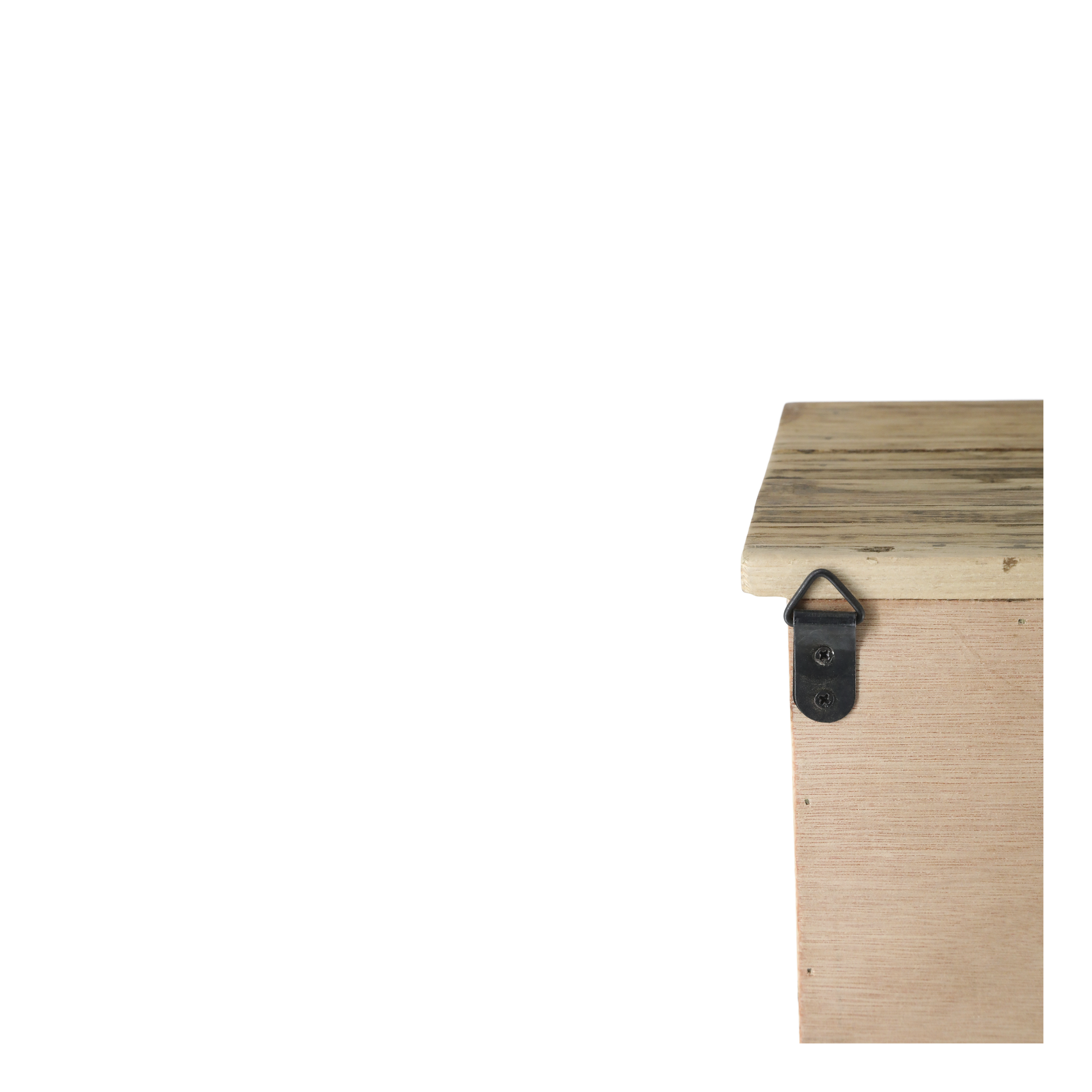 Schrank für Schräge aus Tannenholz, 48 cm hoch, natur
