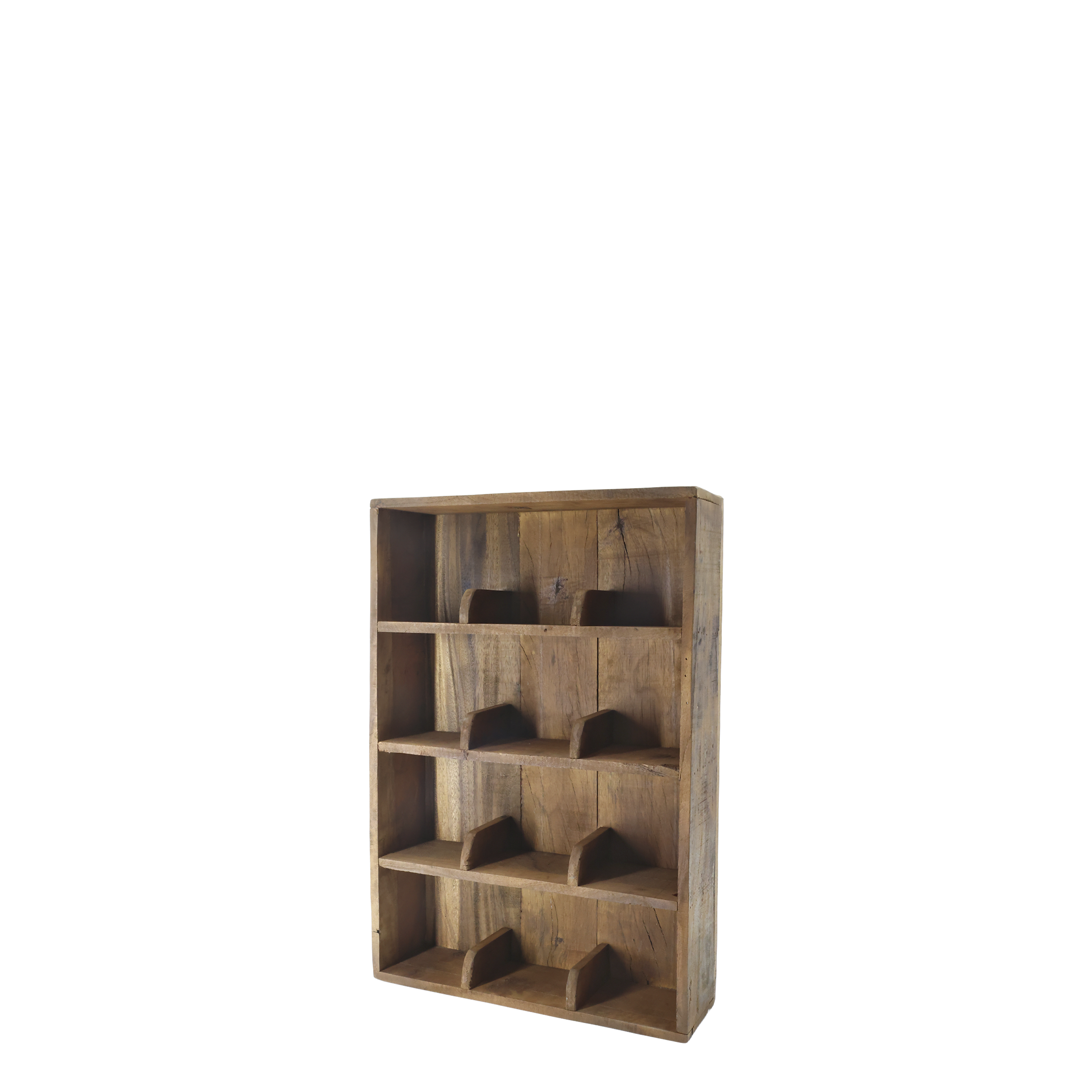 Regalbrett aus Holz mit Unterteilung, 61 cm hoch