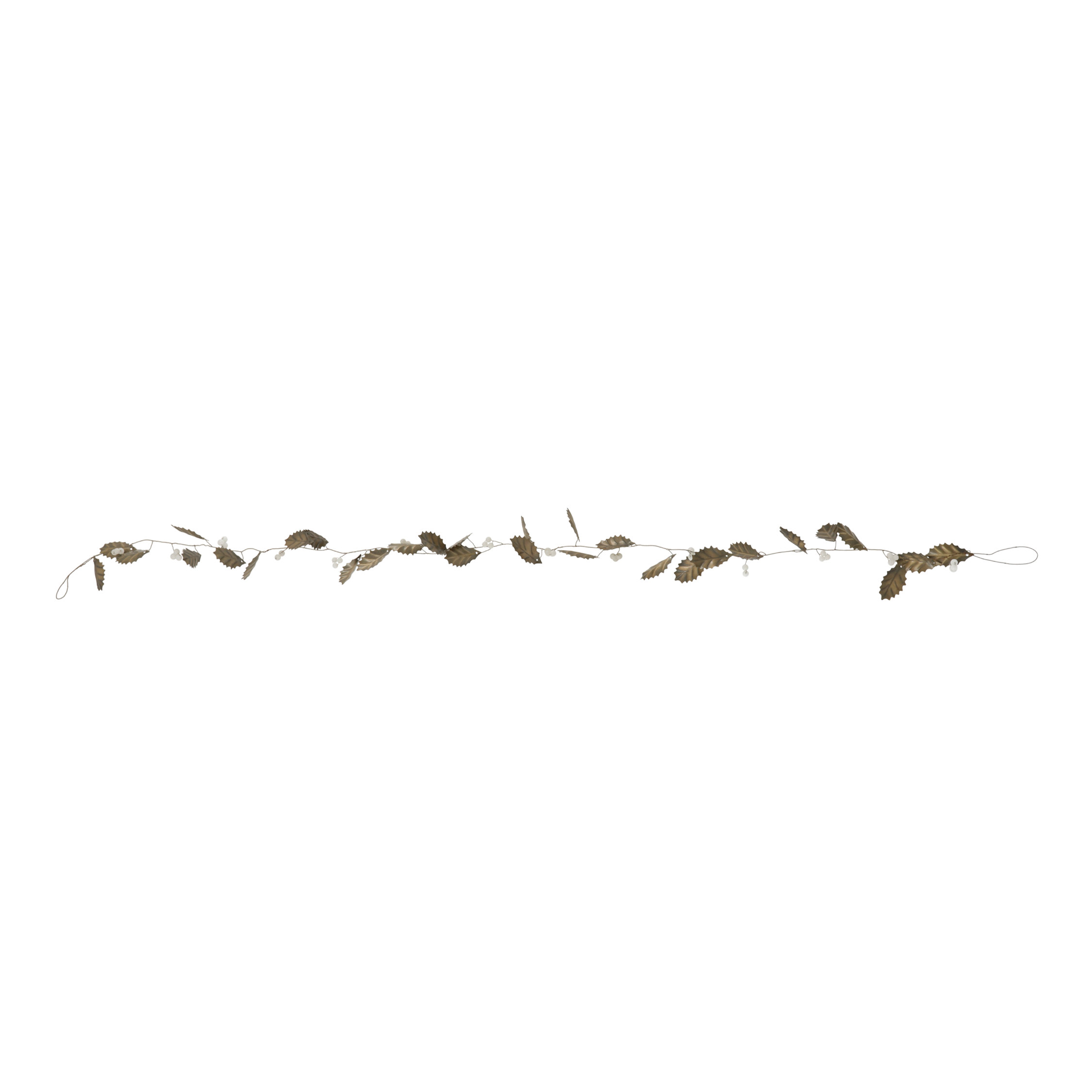 Deko-Ranke mit Blättern und Perlen, 146 cm