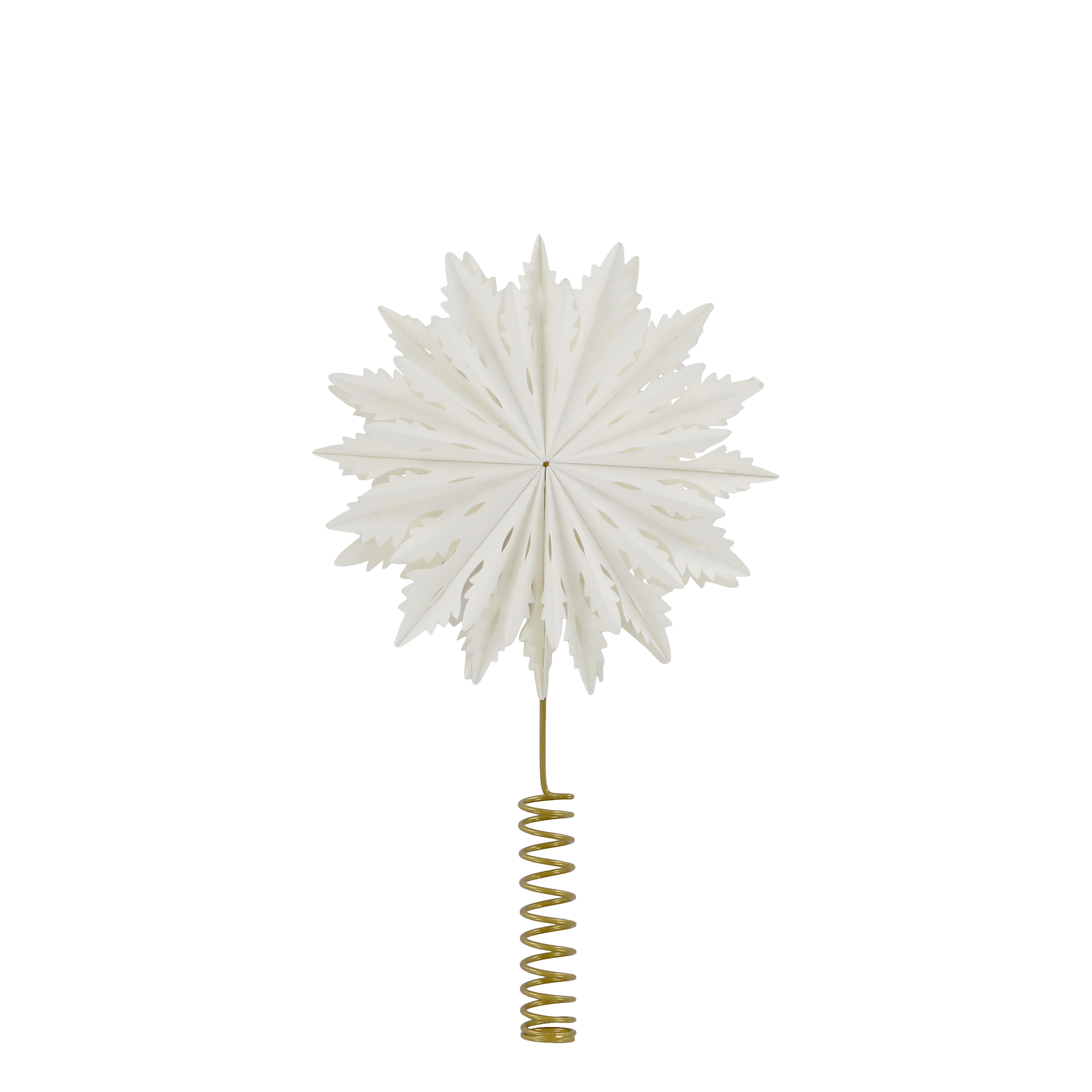 Baumspitze aus Papier, creme, 20 cm Durchmesser