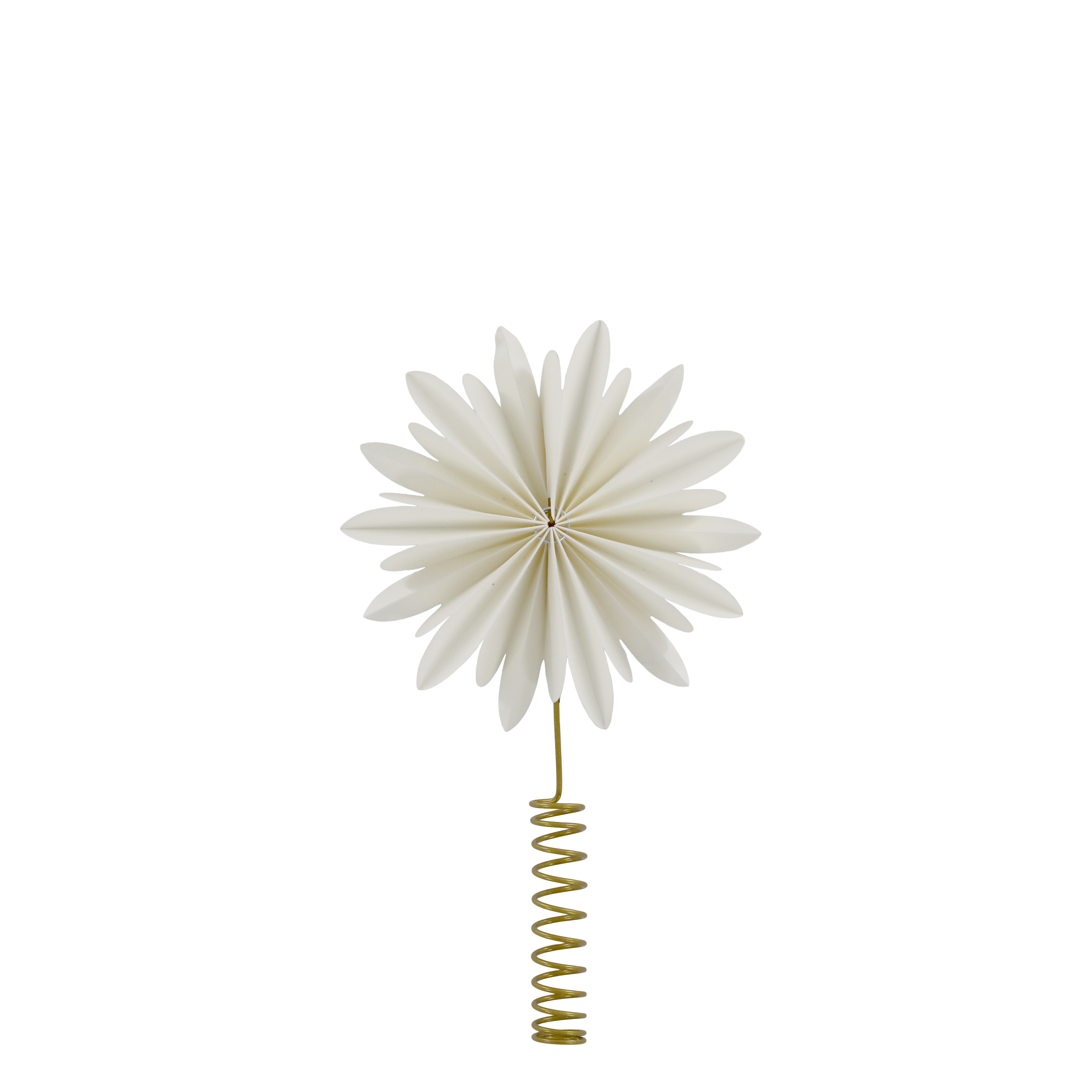 Papier Weihnachtsbaum Baumspitze, 30 cm, creme