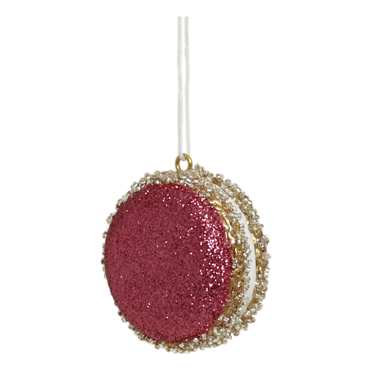 Macaron Deko zum Aufhängen, rosa, Polyresin