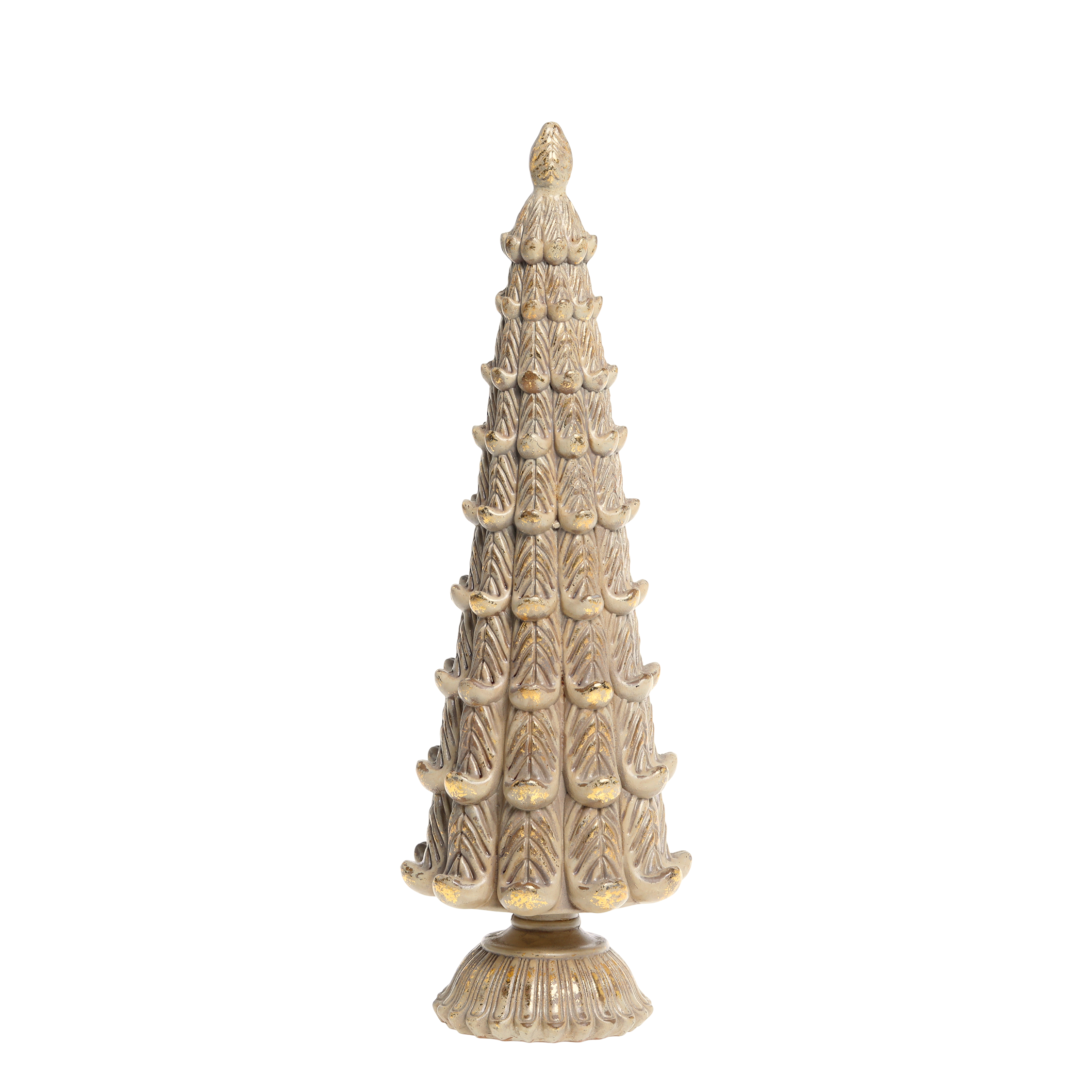 Weihnachtsbaum aus Polyresin, 35 cm hoch, latte