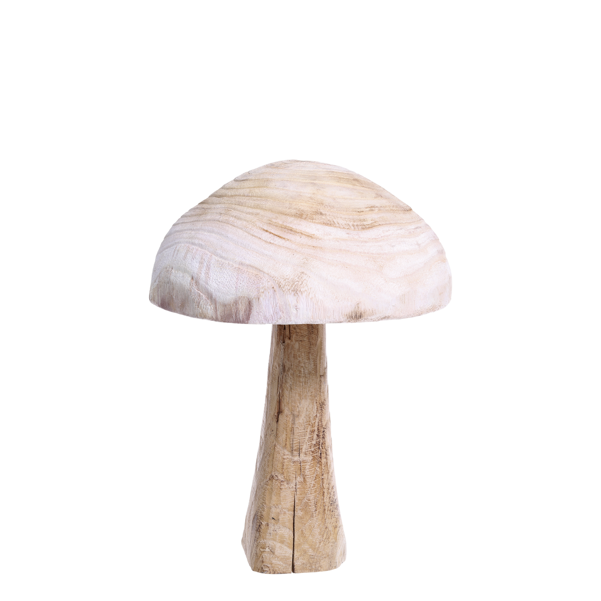 Deko Pilz aus Kaiserinbaum, 40 cm hoch, natur