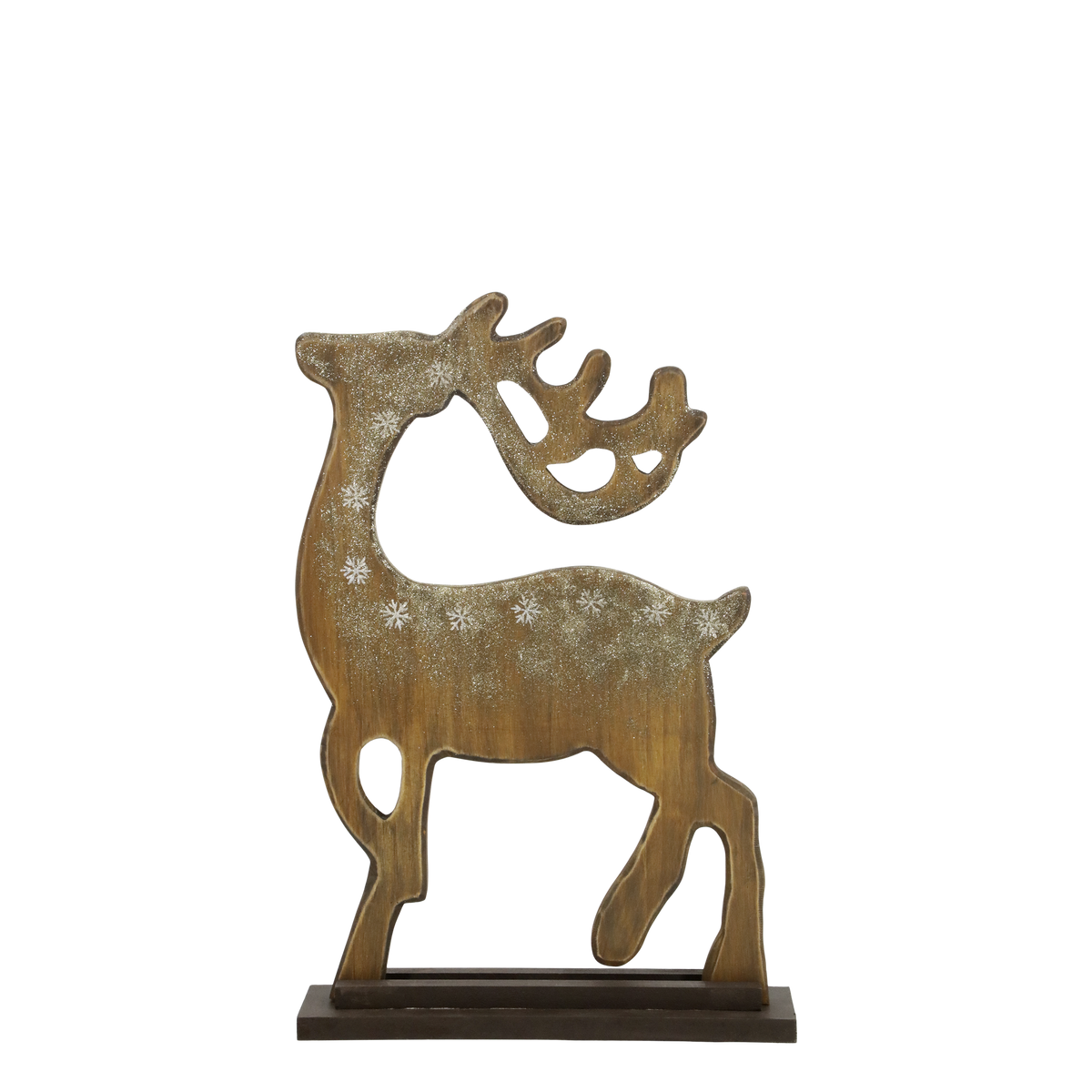 Figuren Deko Rentier aus Kiefernholz, 48 cm hoch