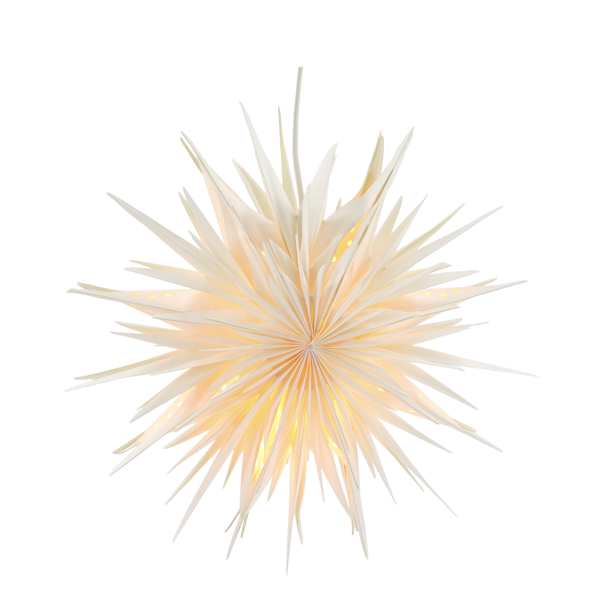 Papierstern 40 cm Durchmesser creme – Deko