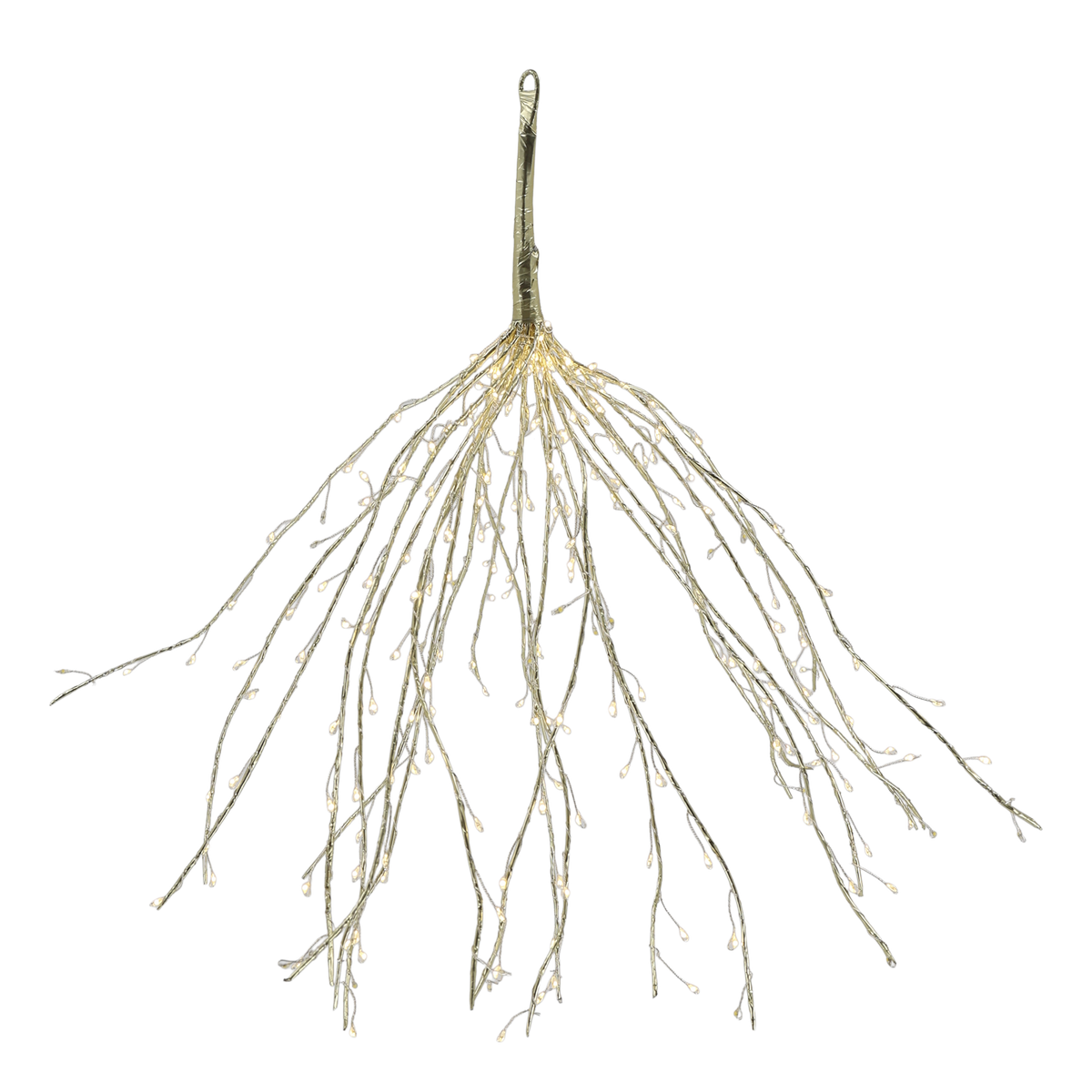 LED-Lichterkette mit 24 Mistelzweigen, silber, 5 m Kabel