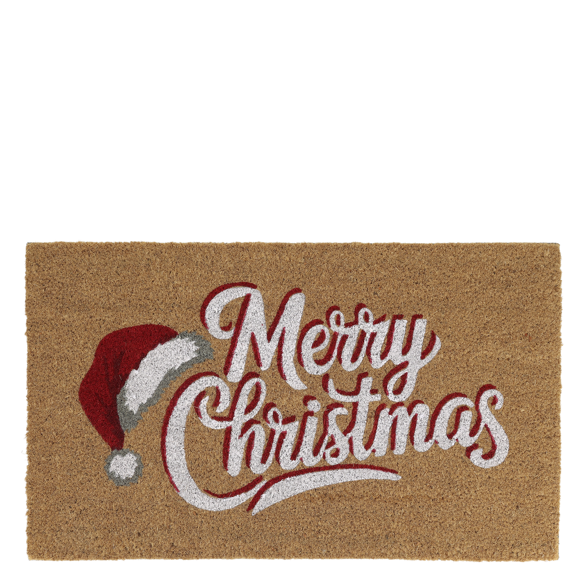 Fußmatte Merry Christmas, 75x45 cm, natur