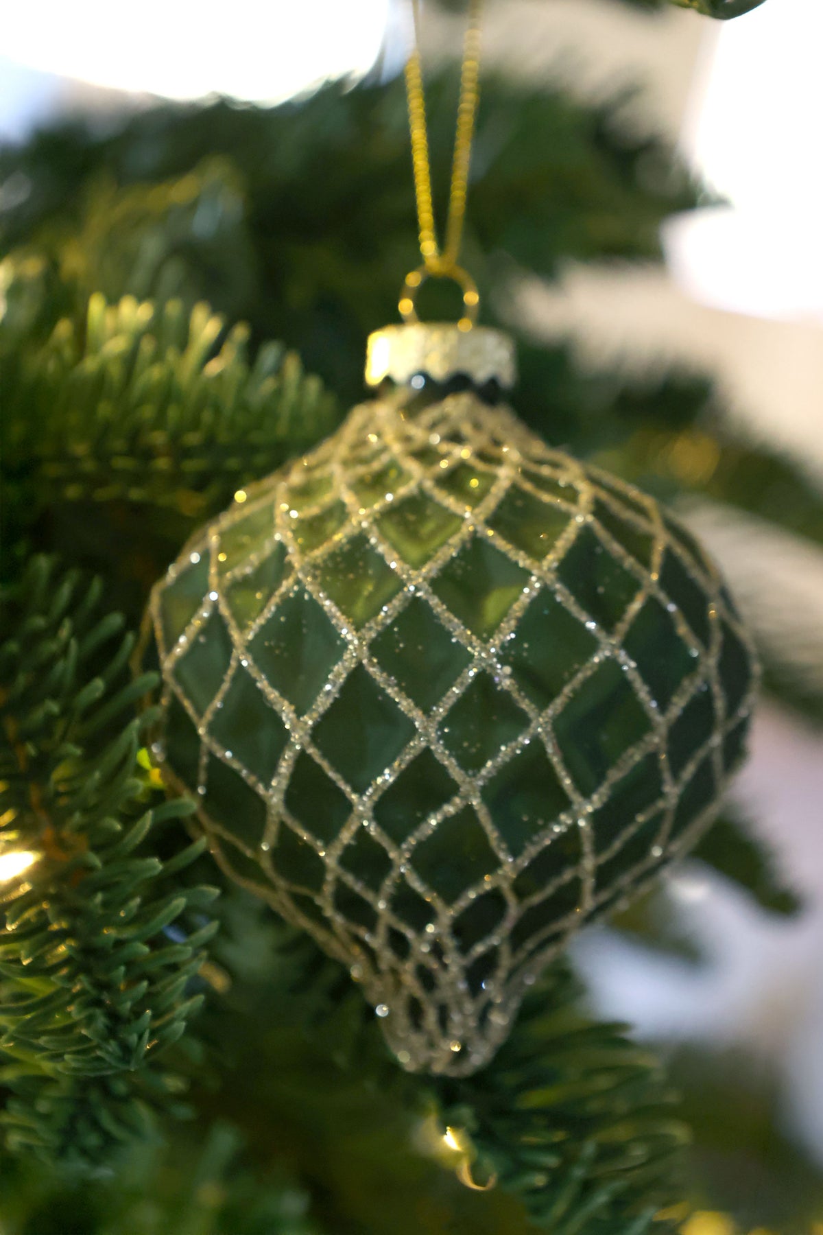 Weihnachtskugeln Set aus Glas, Eisen und Polyester
