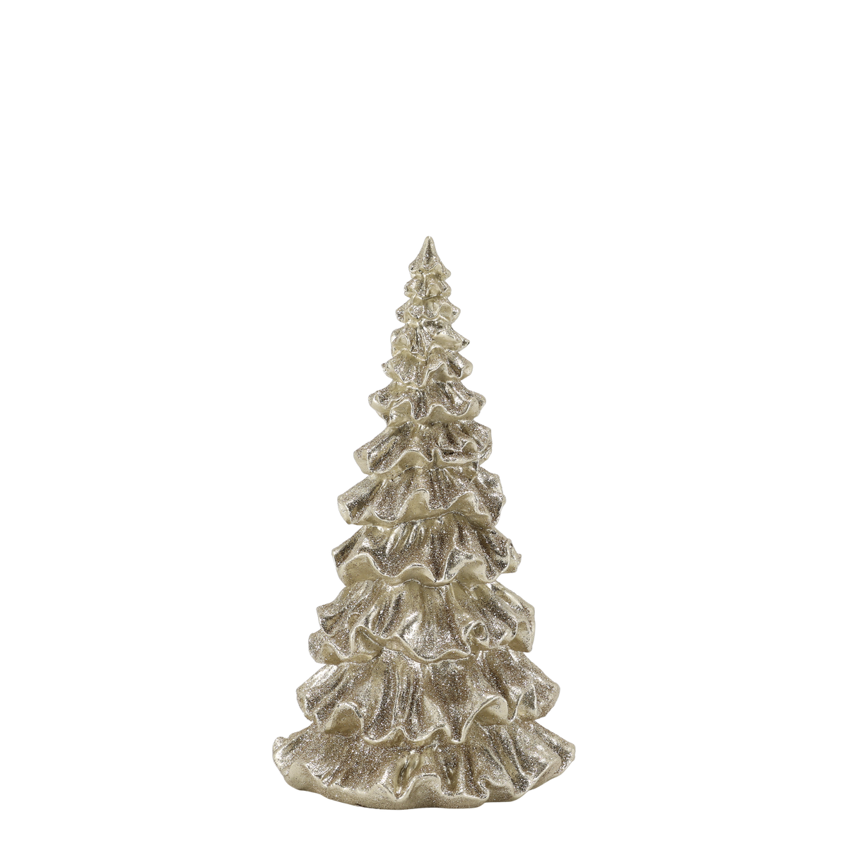 Weihnachtsbaum mit Glitzer, champagner, 25 cm hoch