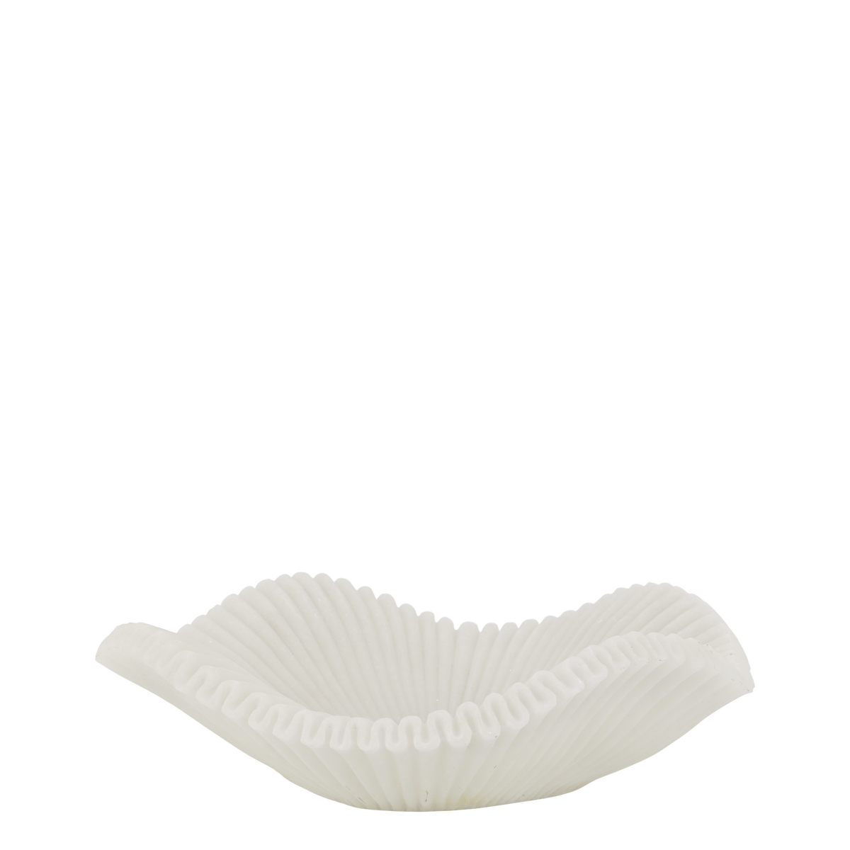 Tablett mit gewelltem Rand, creme, 30 cm Durchmesser