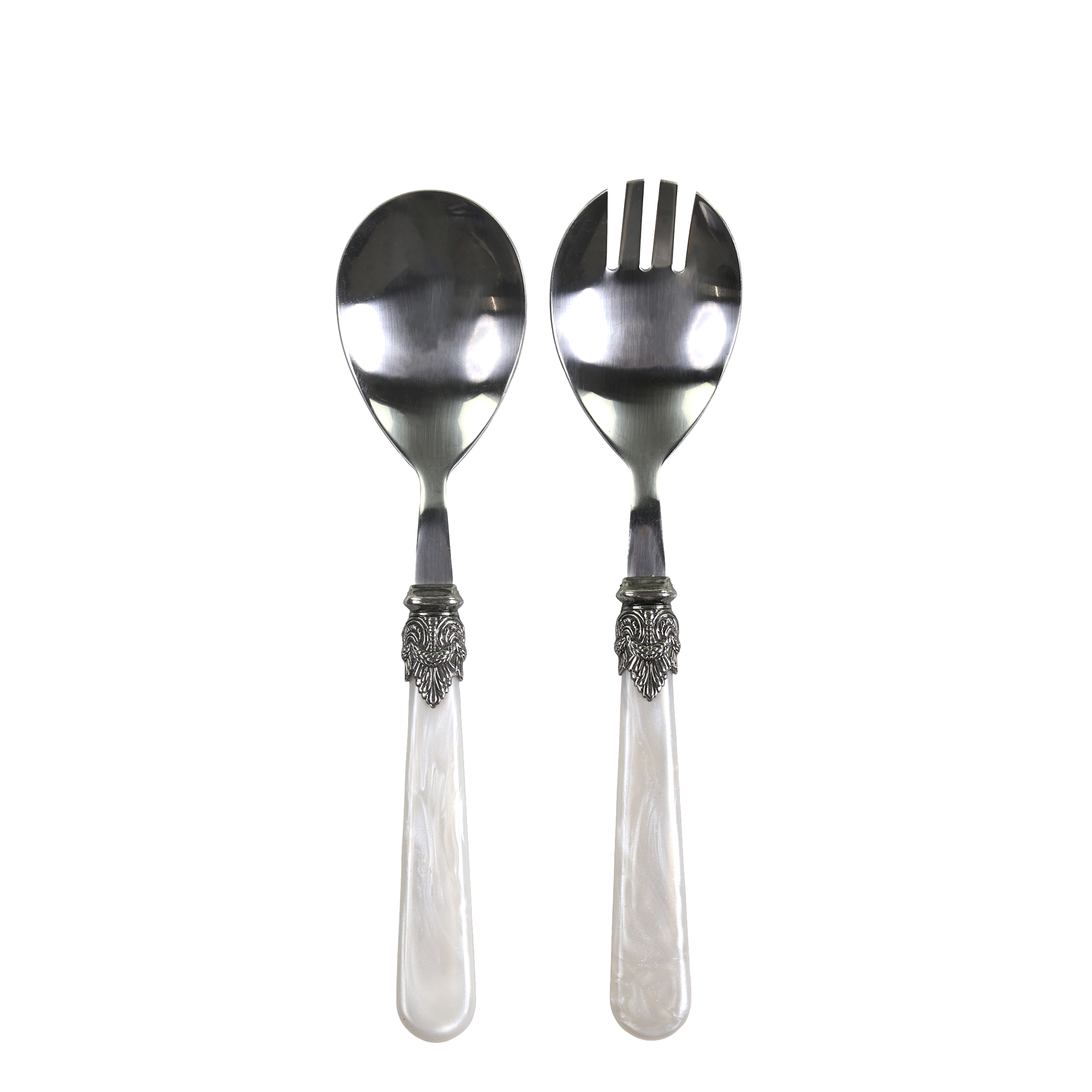 Linas Salatbesteck Set, 21 cm, Perlmutt-Optik