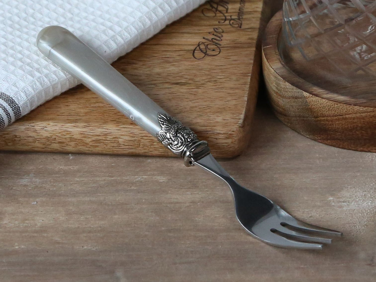 Linas Kuchengabel mit silbernem Deko-Element, 17 cm