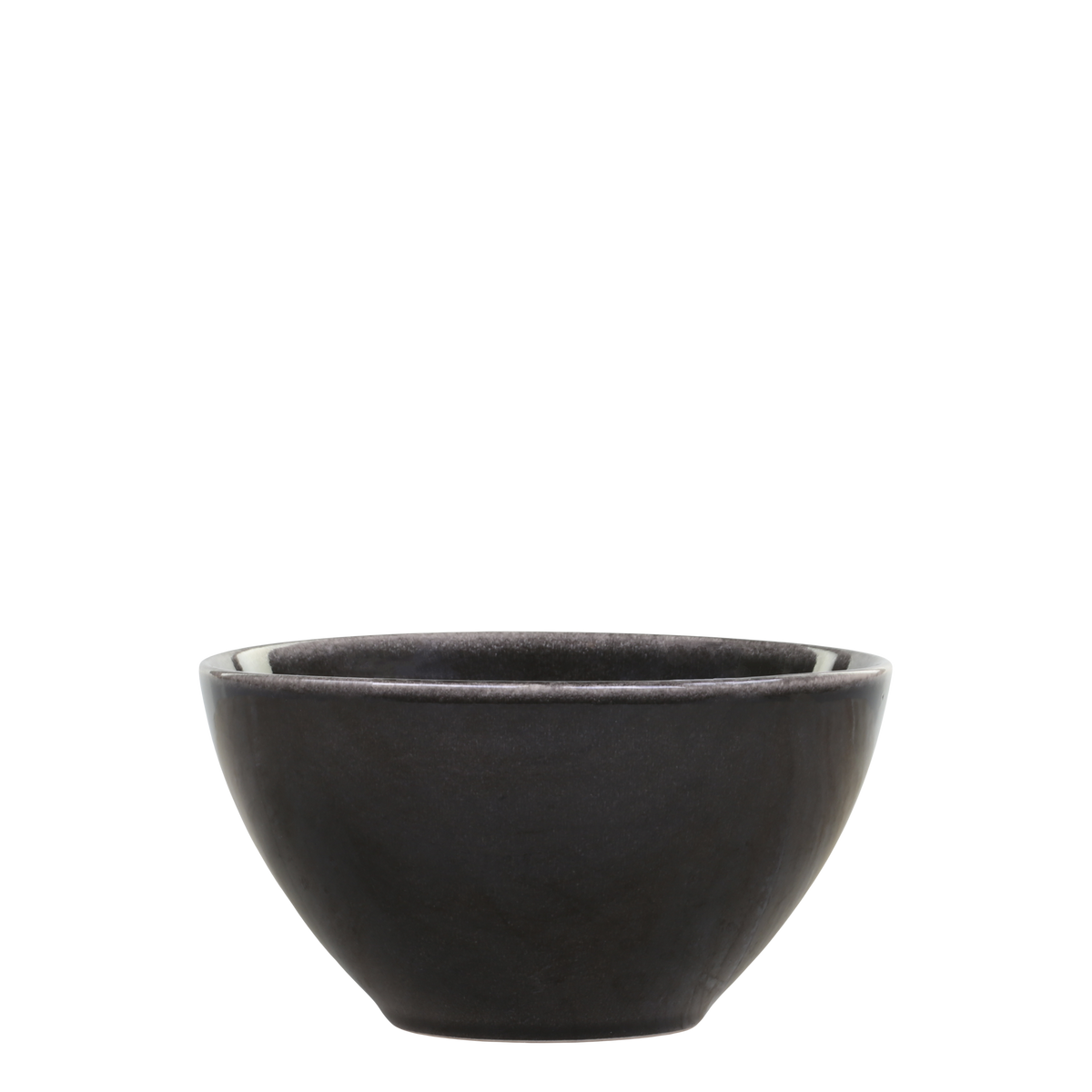 Deko-Schale Calais aus Steingut, schwarz, 14,5 cm