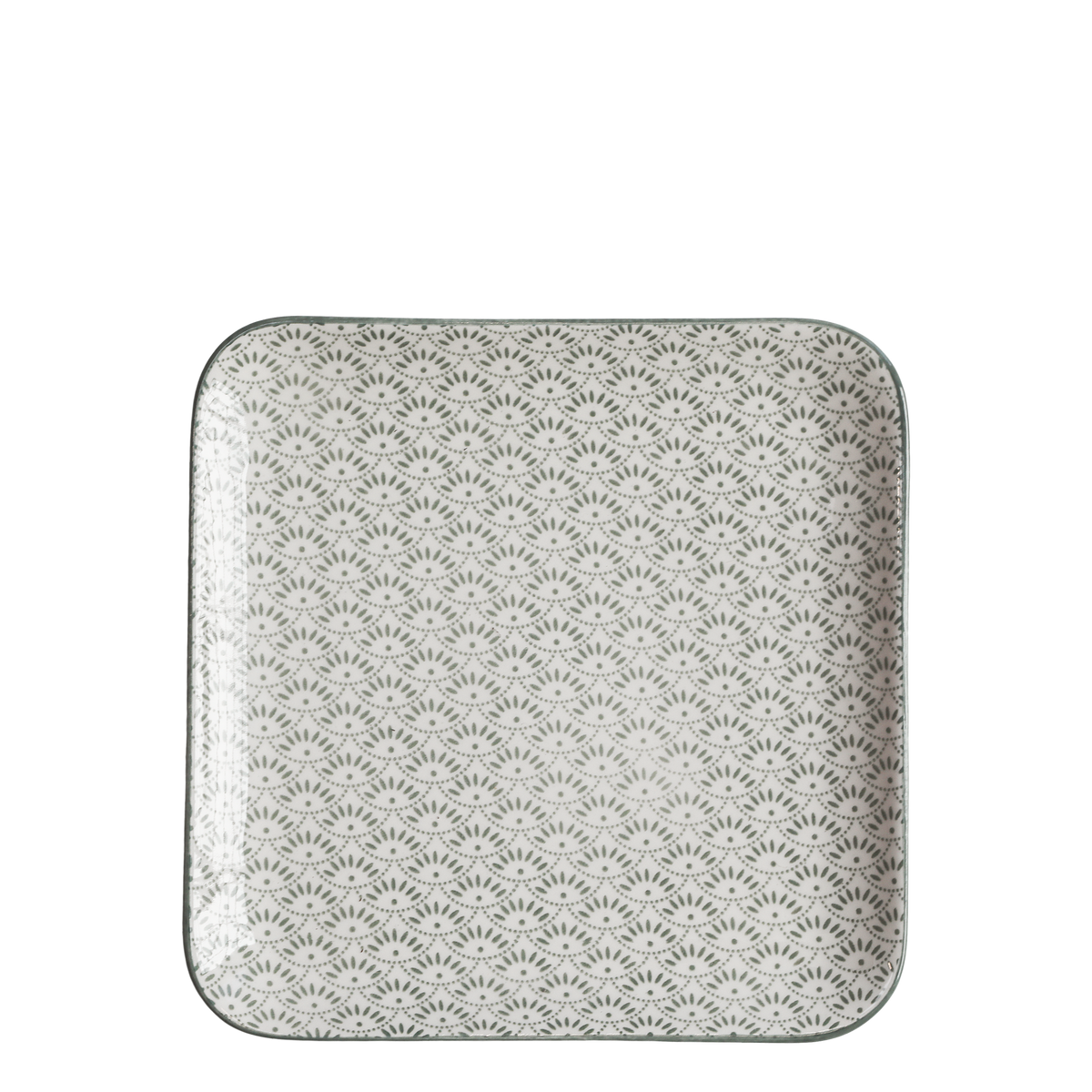 Dekoration Teller Arés mit Muster, 20 cm, Porzellan