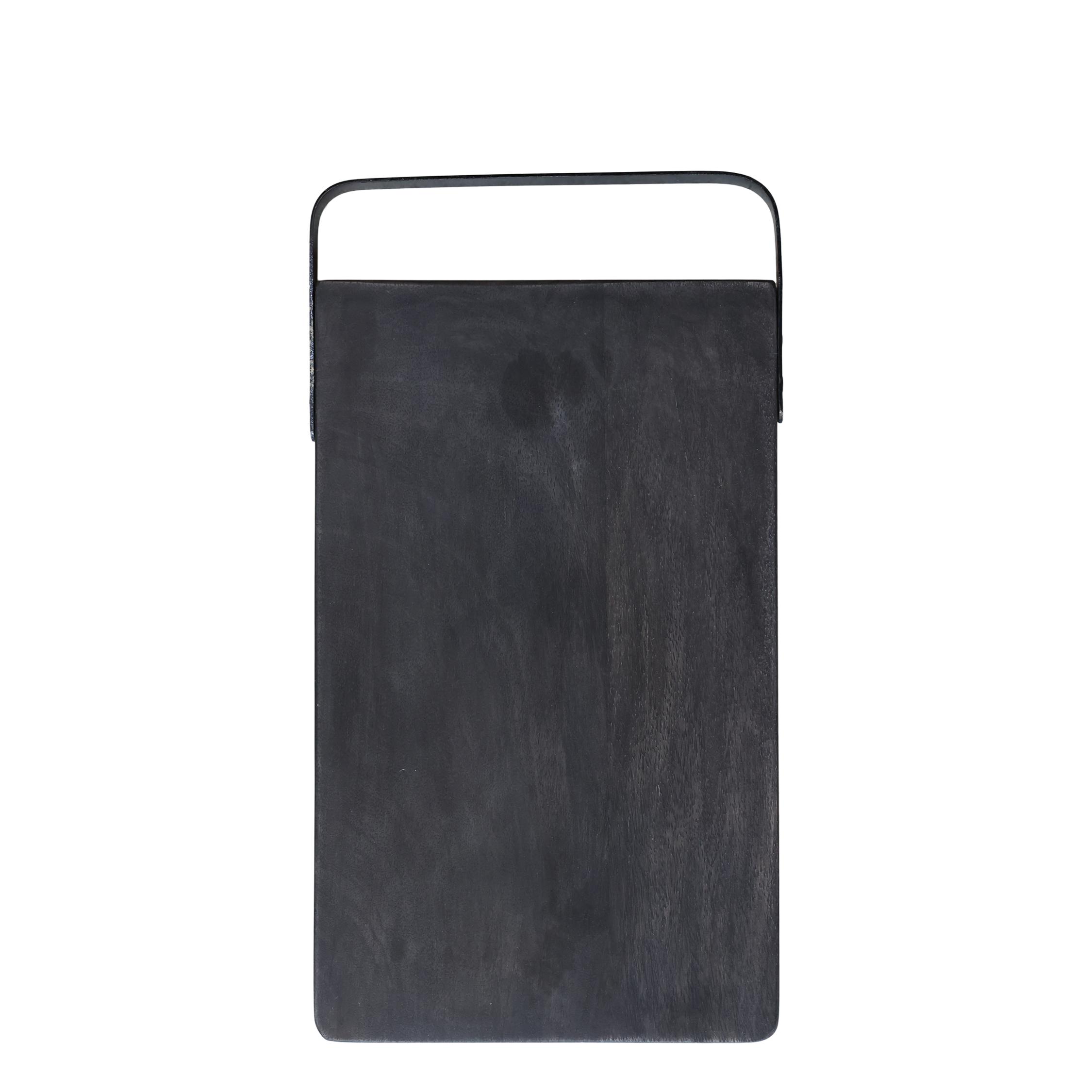 Laon Tapas Board w. iron handle mango wood H1.5/L38/W20 cm coal
