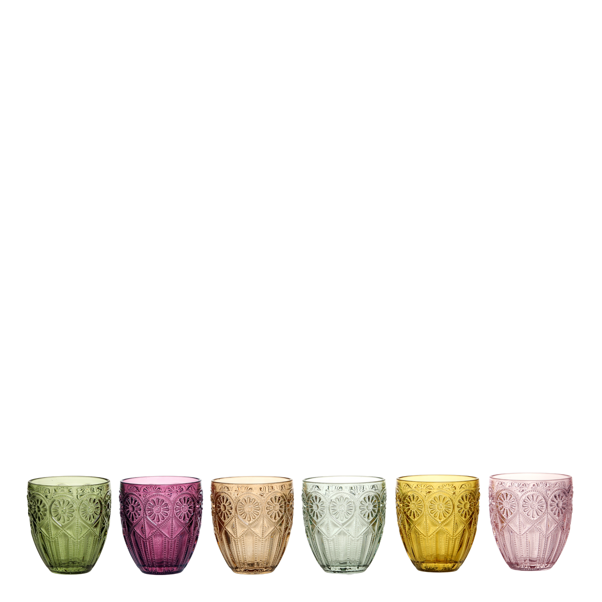 Saint-Émilion Glas Windlicht mit Muster, 10 cm hoch