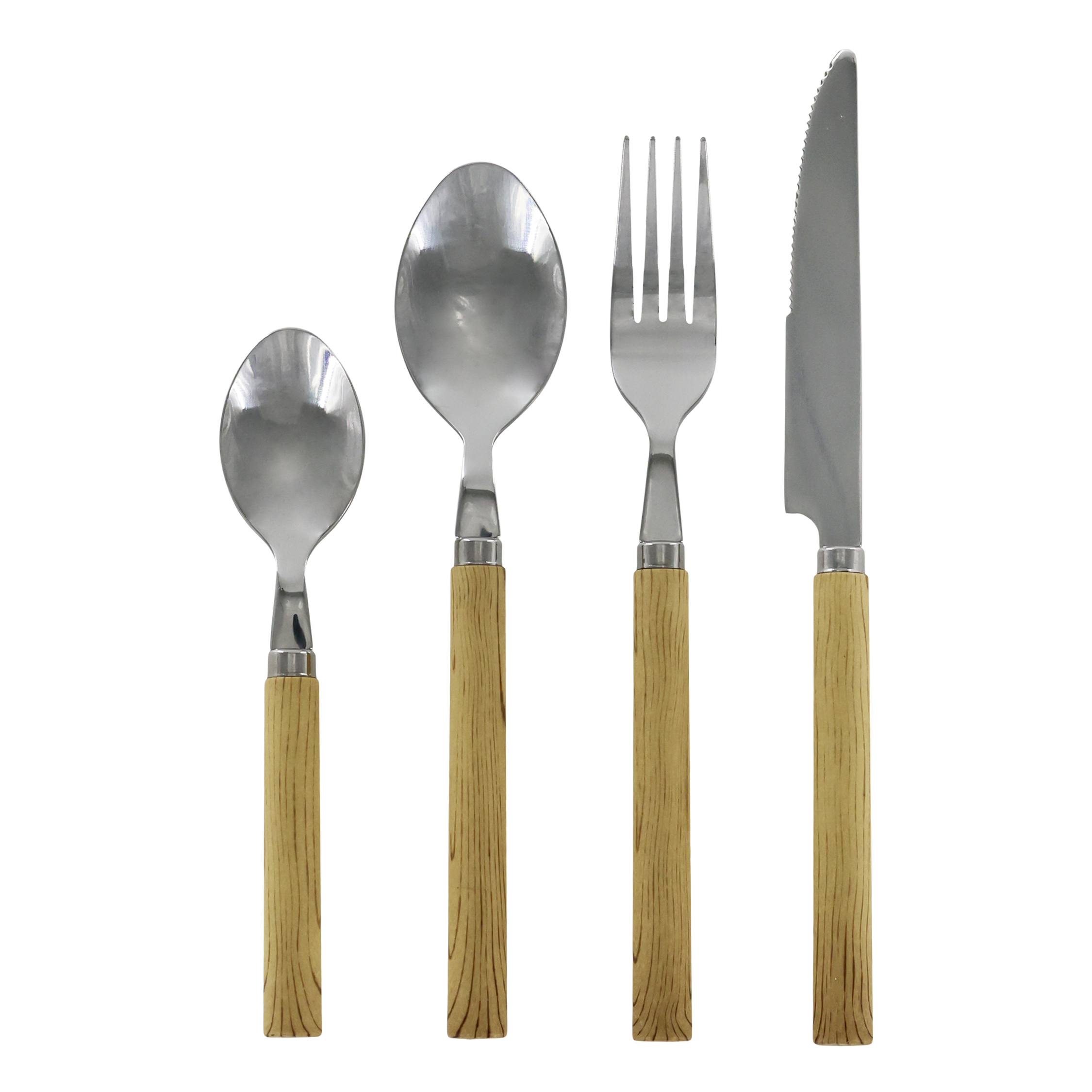 Linas Besteck Set aus 4 Teilen, 22,5 cm, natur