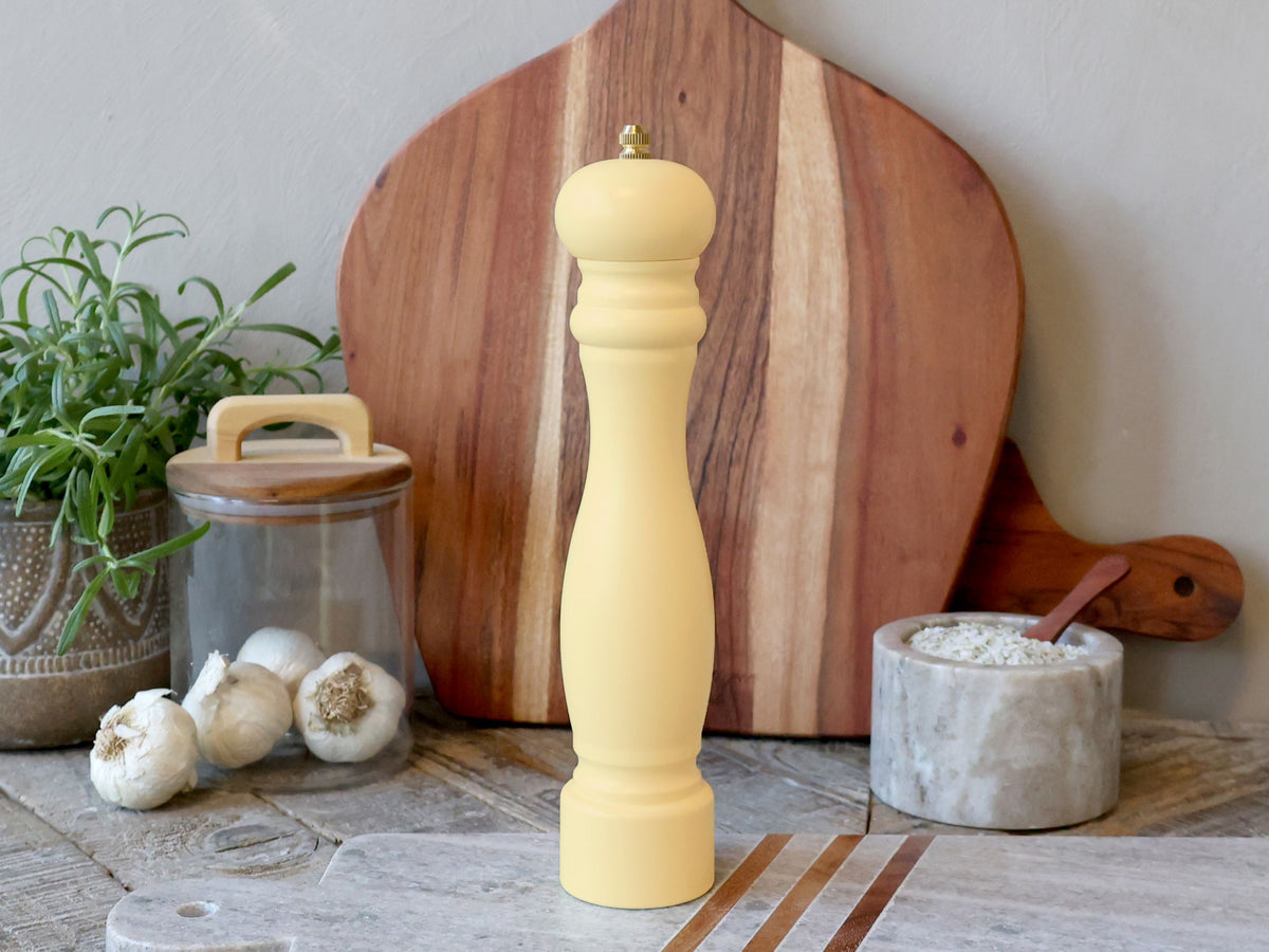 Salz- und Pfeffermühle aus Gummibaum, honig, 26 cm hoch