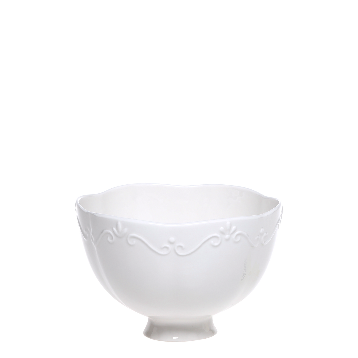 Provence Schüssel aus Porzellan, 18 cm, weiß