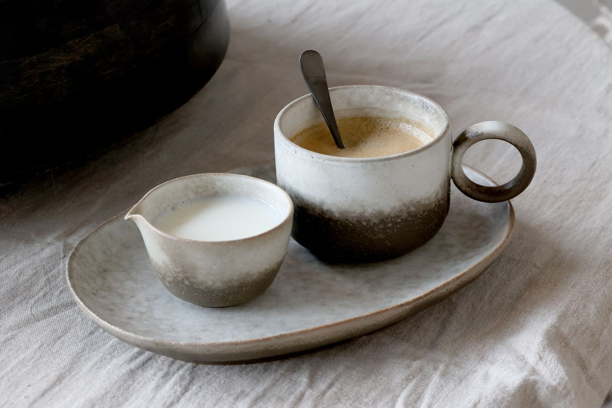 Valence Tasse aus Porzellan, 305 ml, Walnuss