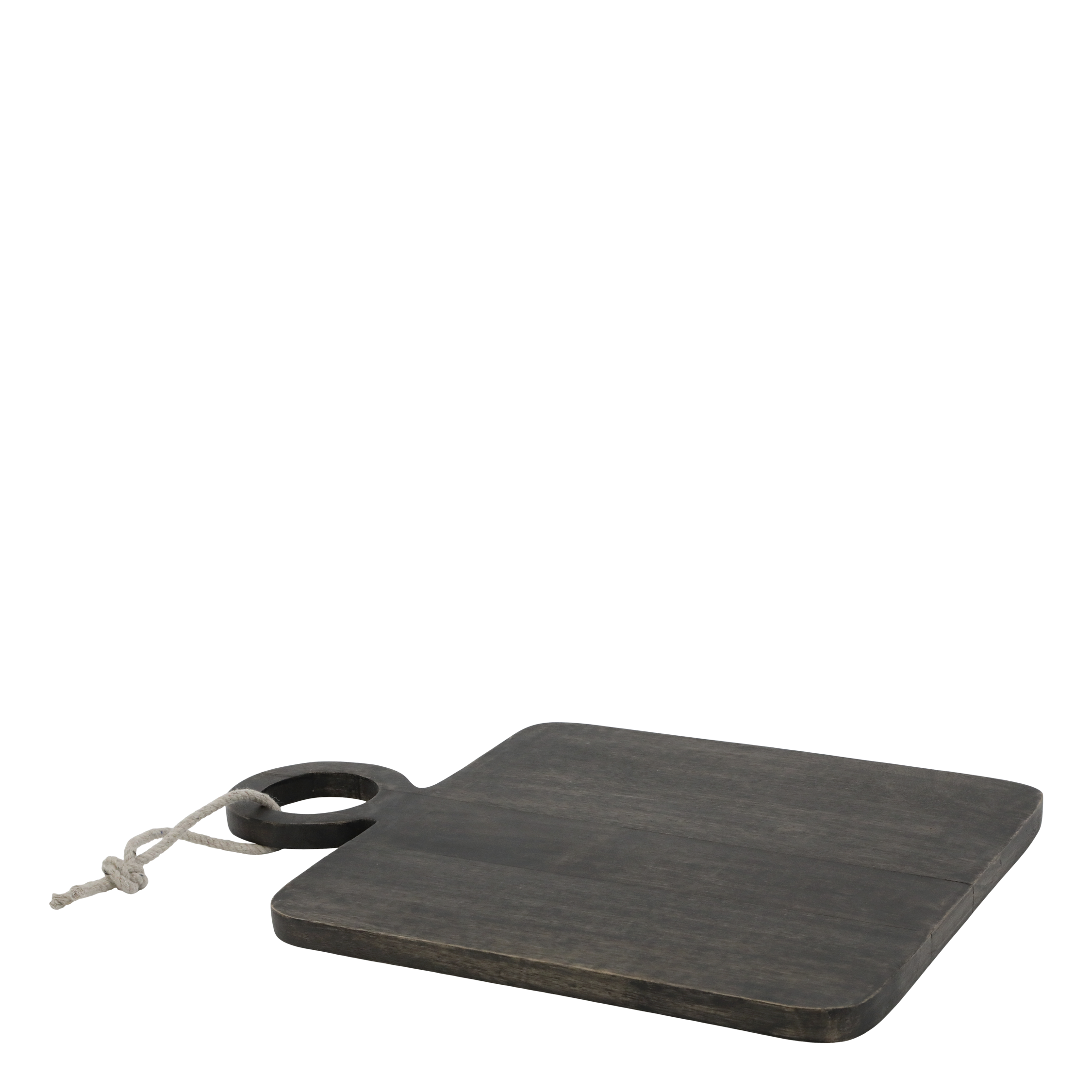 Tapasbrett aus Mangoholz, kohle, 30 cm lang