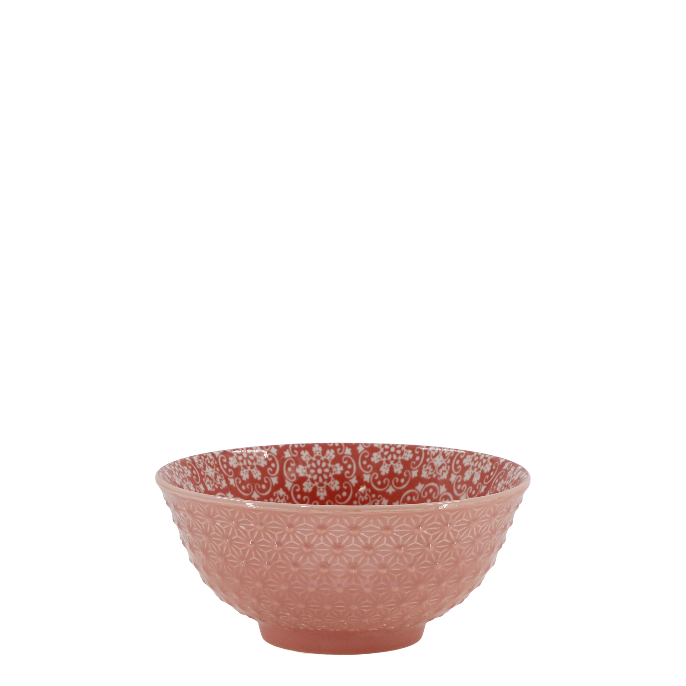 Arés Schüssel aus Porzellan, 16 cm, koralle