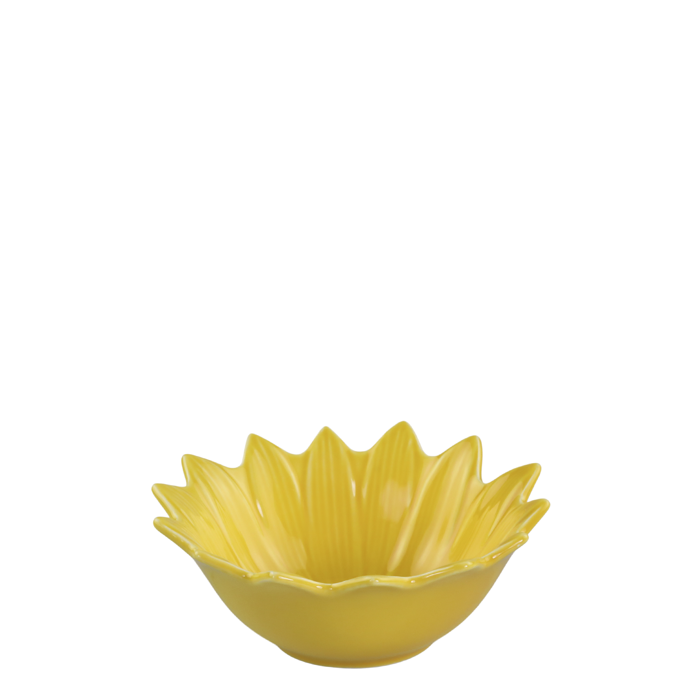 Schüssel Blume aus Porzellan, 15 cm, melon