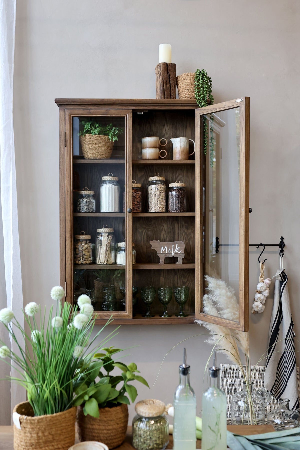 Aufbewahrungsglas mit geflochtenem Deckel, 650 ml, klar