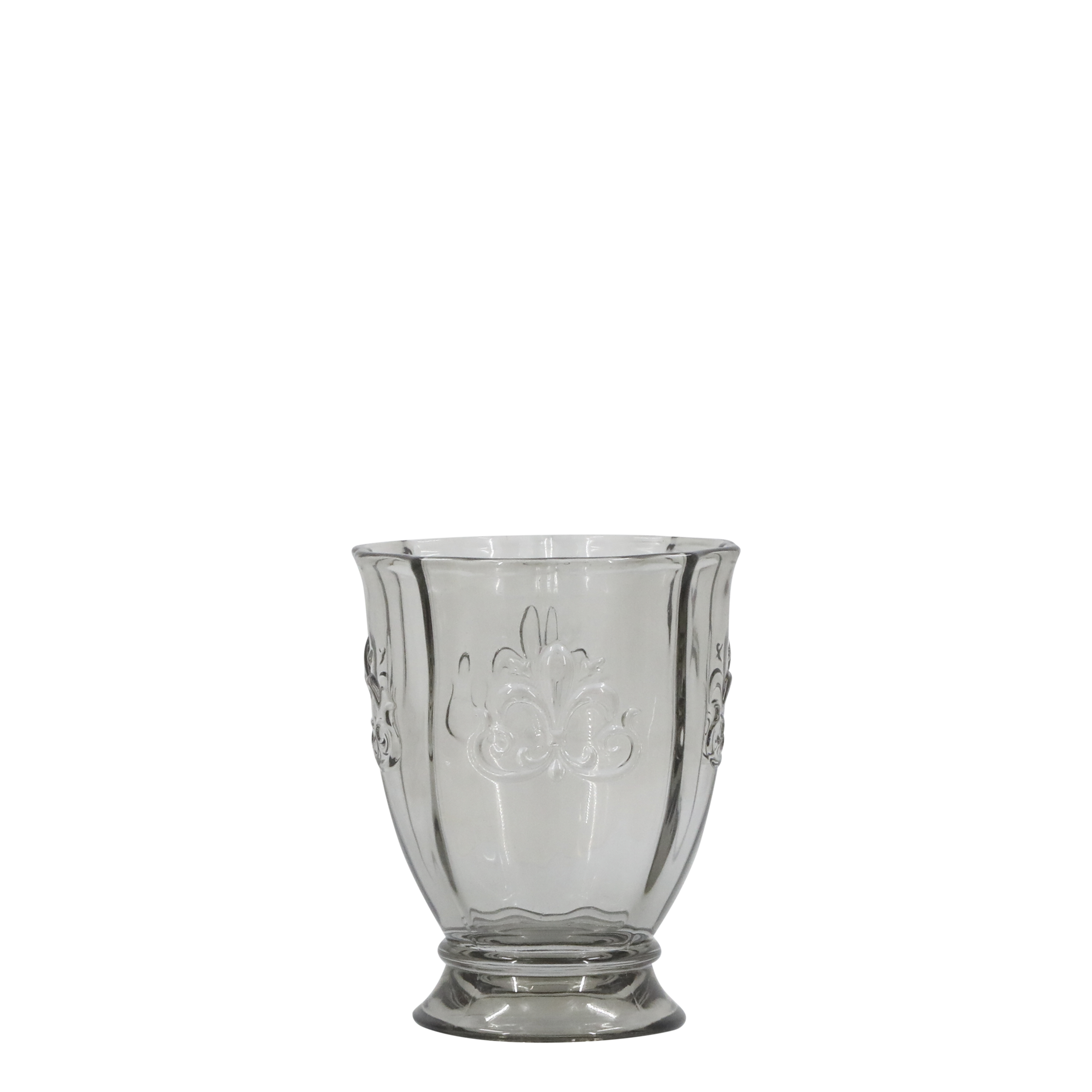 Saint-Émilion Glas Windlicht 10,5 cm hoch, grau