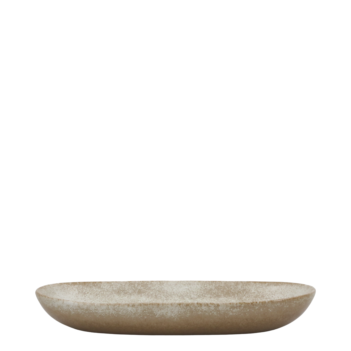 Valence Tablett aus Porzellan in Latte, 30 cm lang