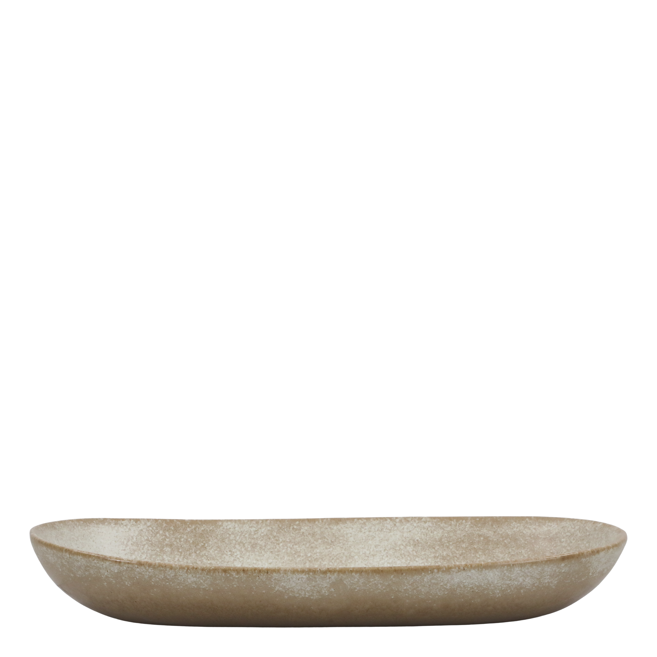 Valence Tablett aus Porzellan in Latte, 37 cm lang