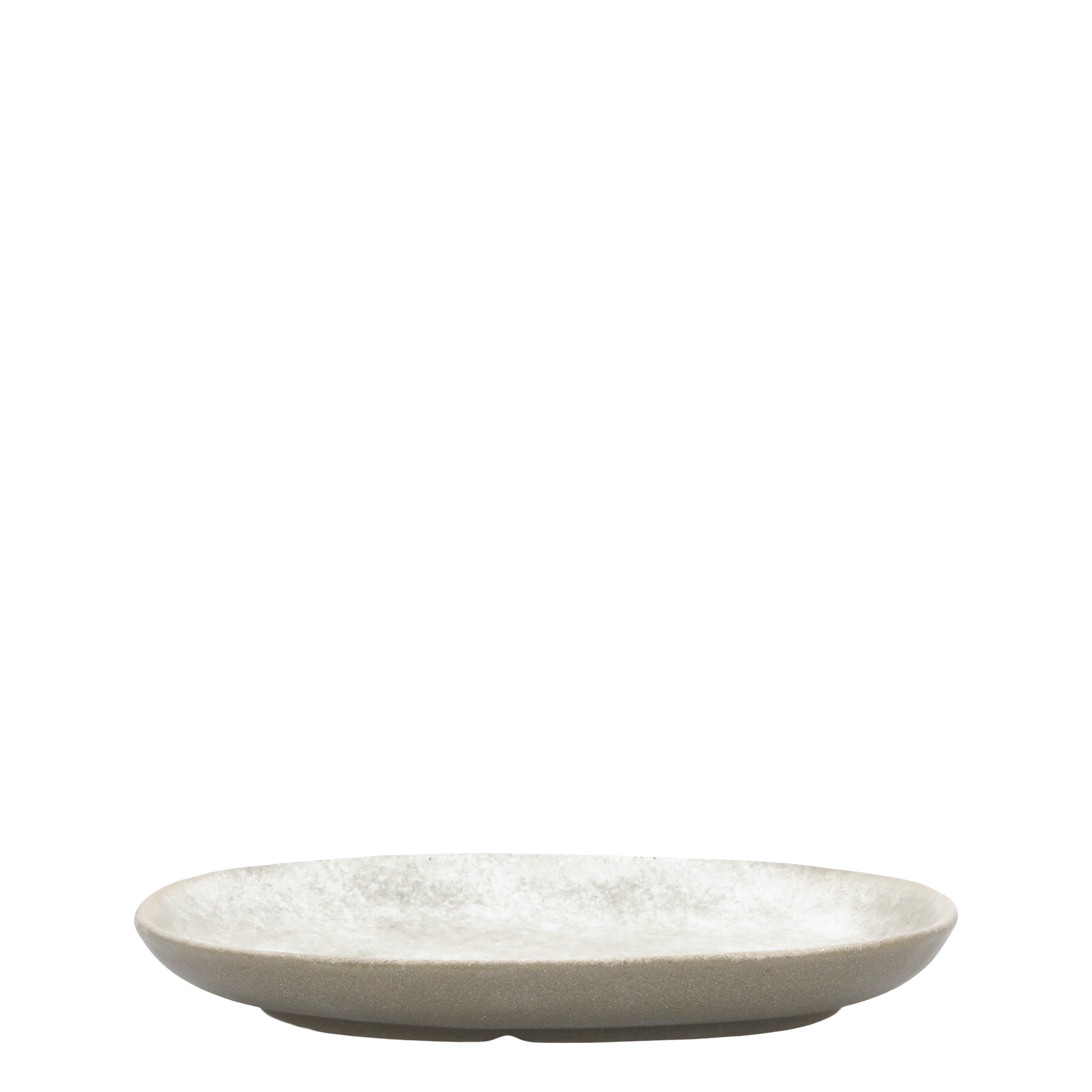 Valence Tablett aus Porzellan in Walnuss-Optik, 24 cm lang