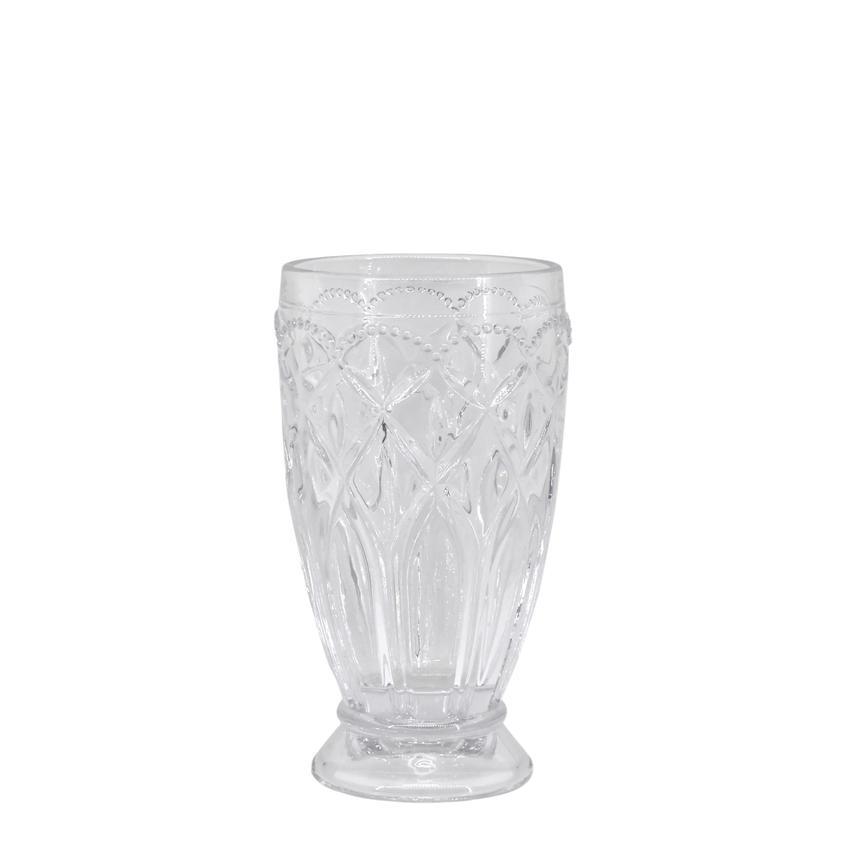 Glas Windlicht Saint-Émilion mit Muster, 15 cm hoch