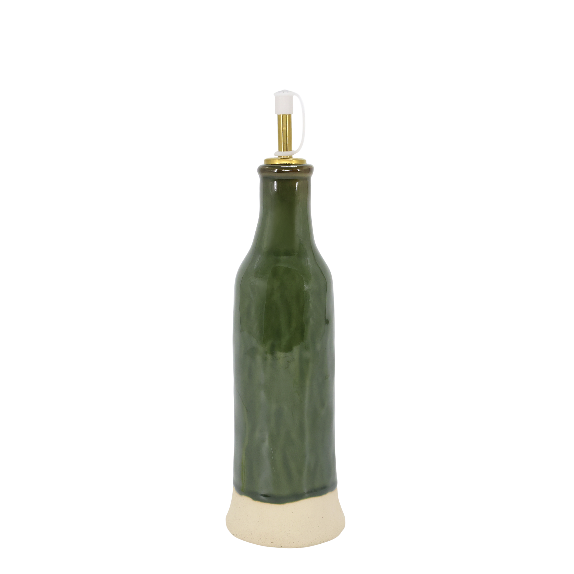Bottle w. bottle pourer H27.5/D7.5 cm olive