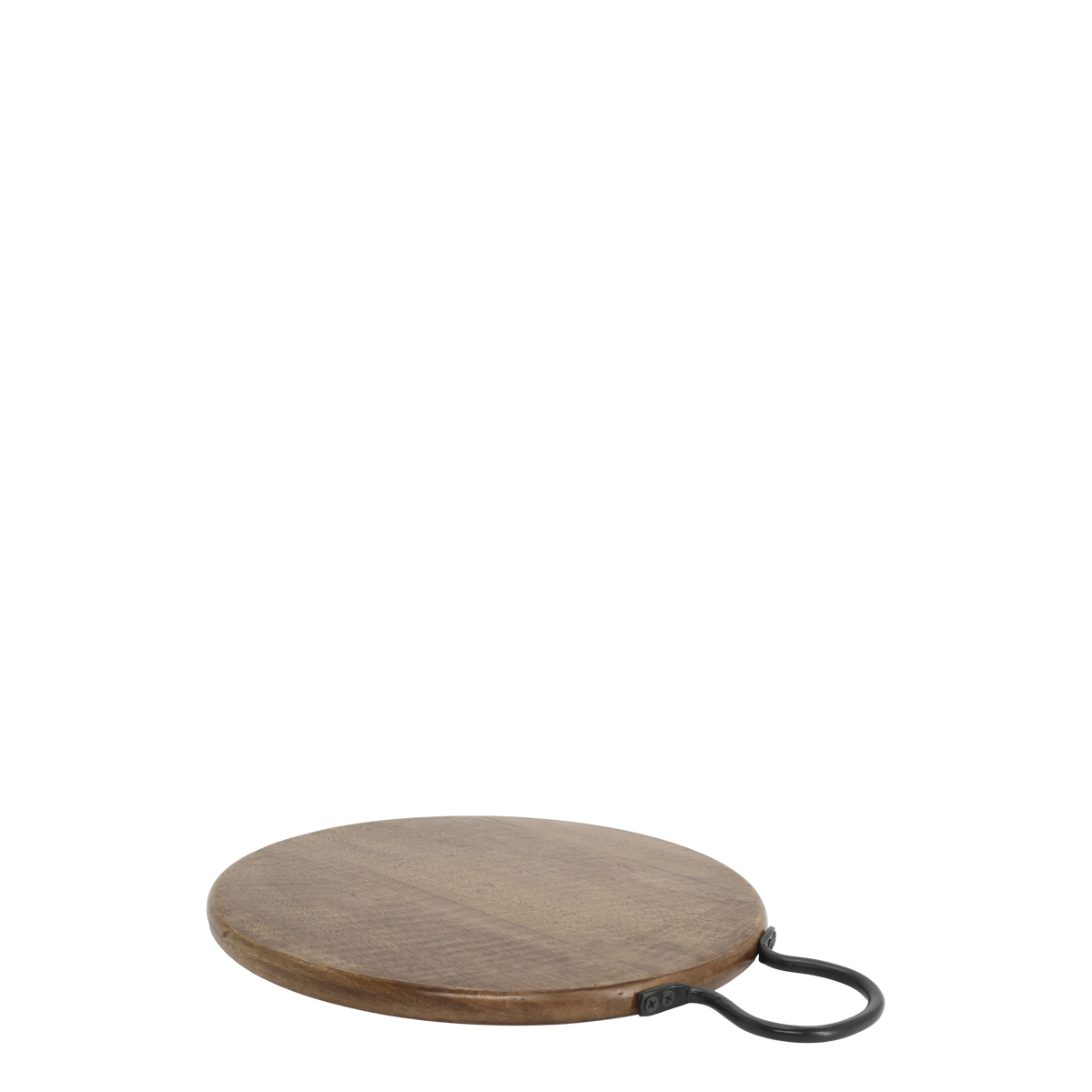 Tapasbrett aus Mangoholz mit Leder, 30 cm